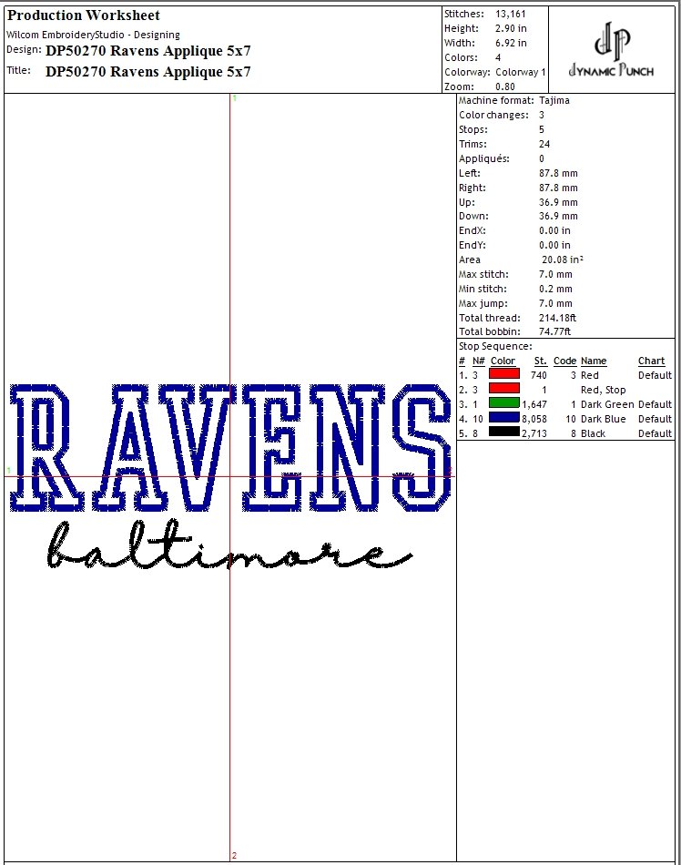 NFL RAVENS APPLIQUE product image (2)