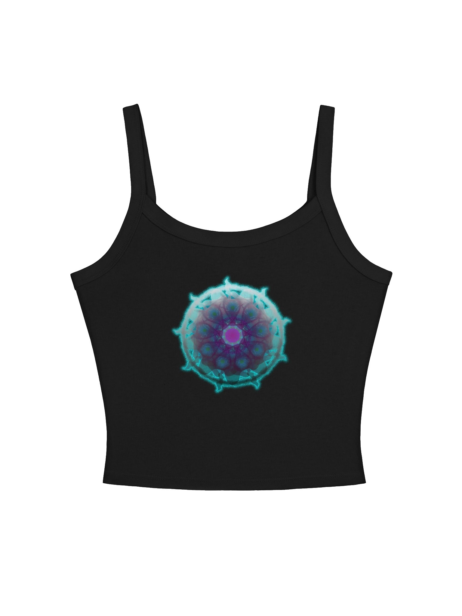 Neon Bloom Women's Micro-Rib Tank Top product image (2)