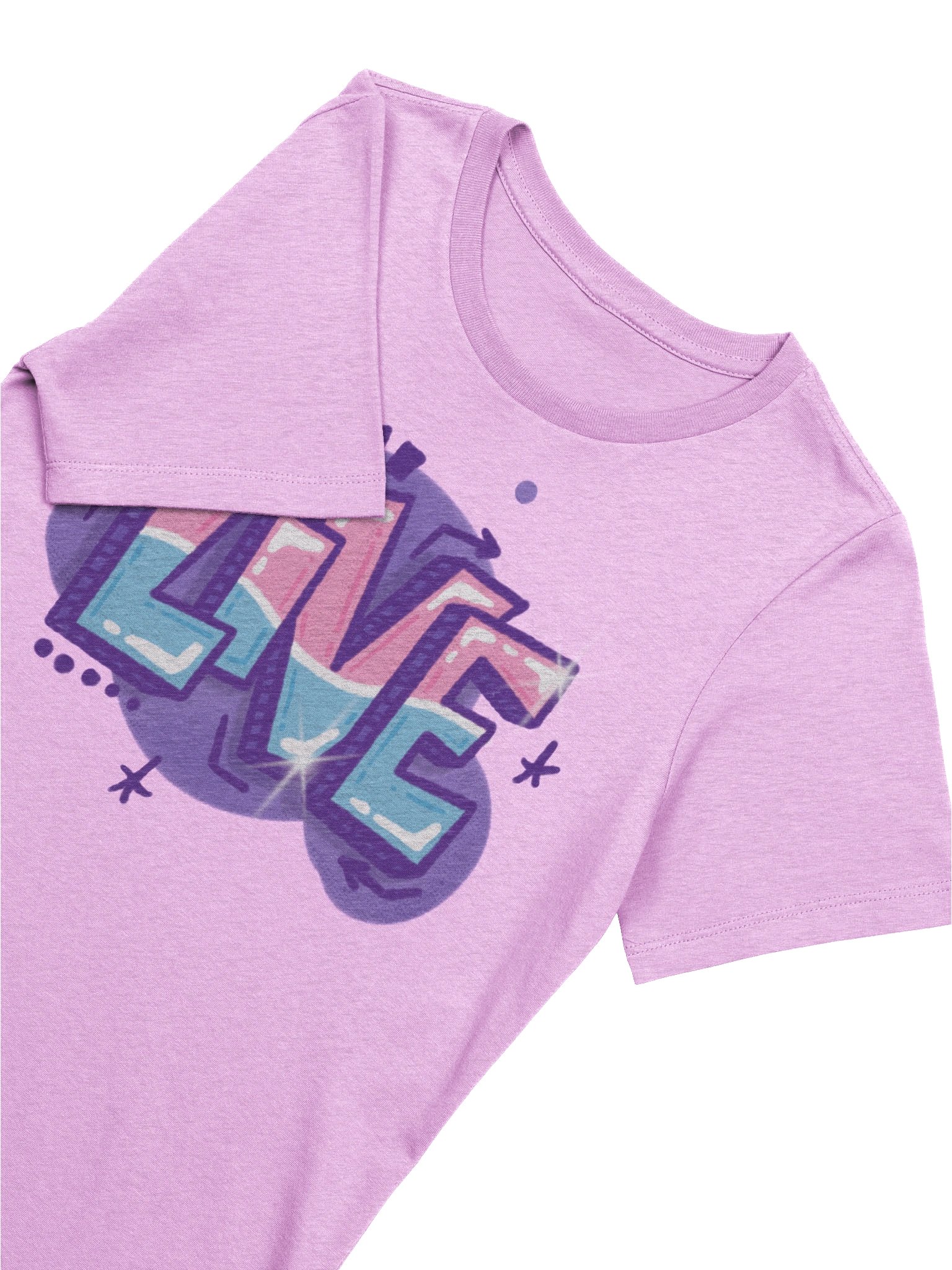 "LIVE" - Kawaiifiti Style - Women's Relaxed-fit T-Shirt (Light) product image (19)