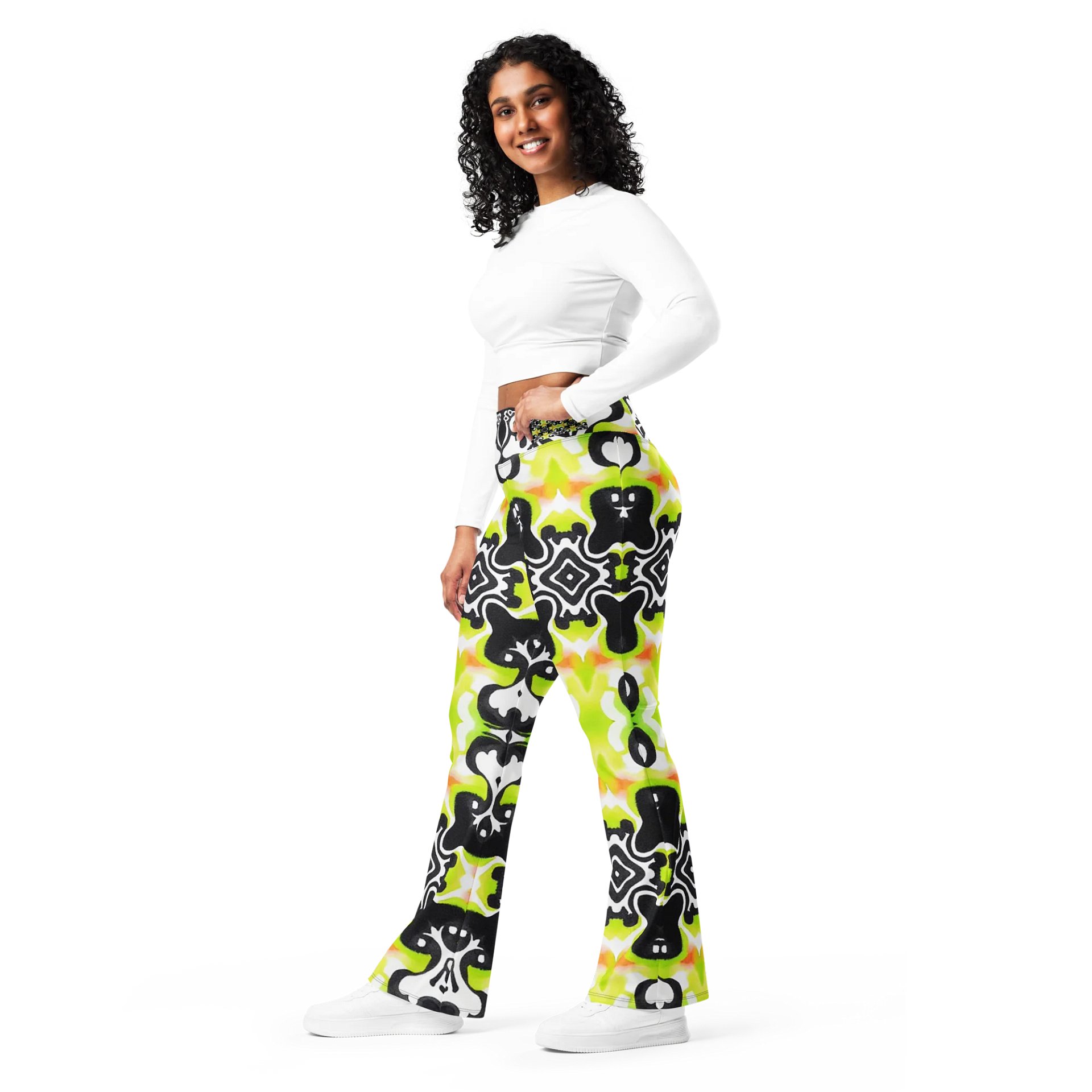 Barry Grady 'Dreamy Blossom' Flare Leggings product image (11)