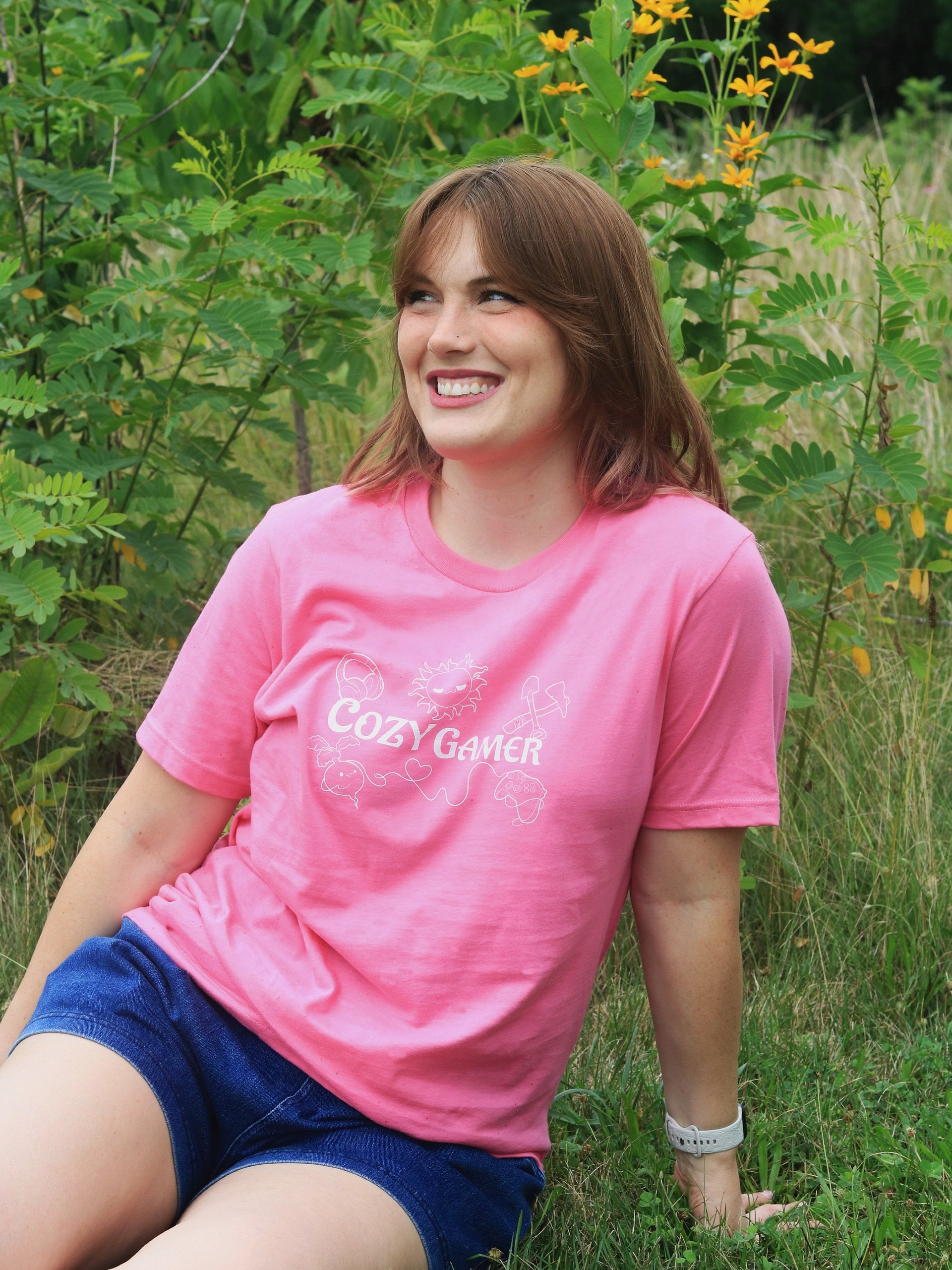 Cozy Gamer Summer Tee [White Font] product image (29)