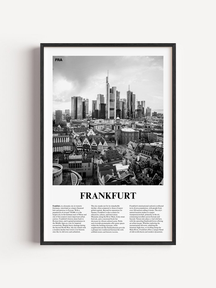 Frankfurt 01 Newspaper Poster product image (1)