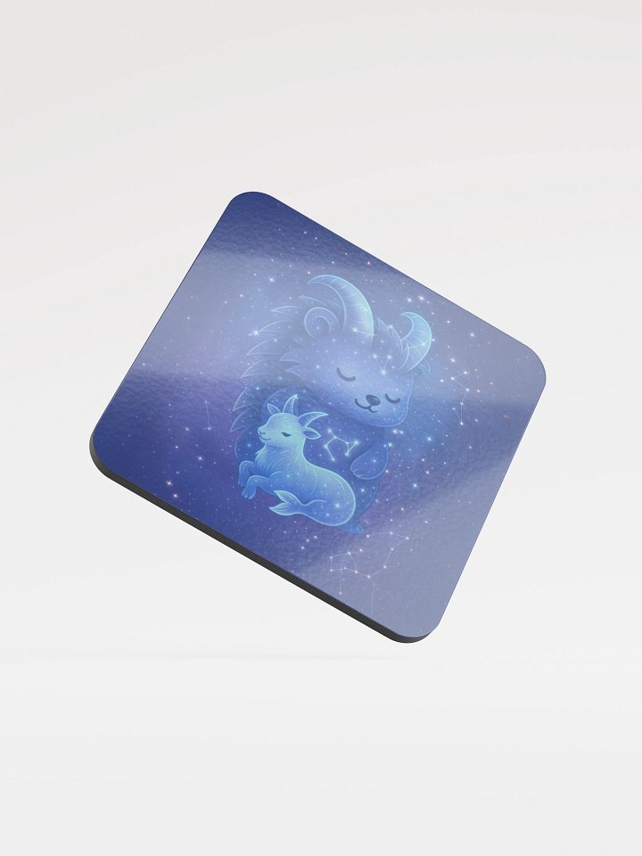 Zodiac hedgie Capricorn coaster product image (1)