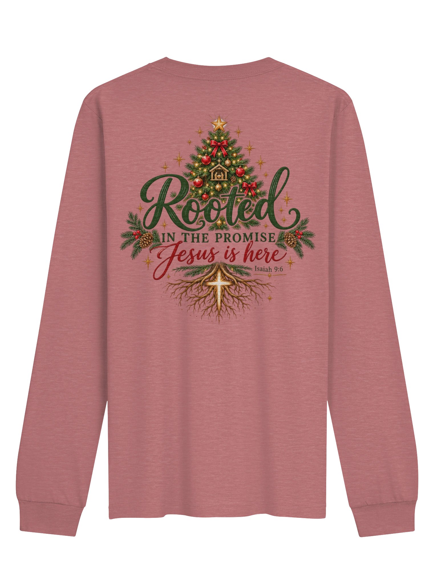 Rooted in the Promise Long Sleeve Tee | Isaiah 9:6 product image (1)