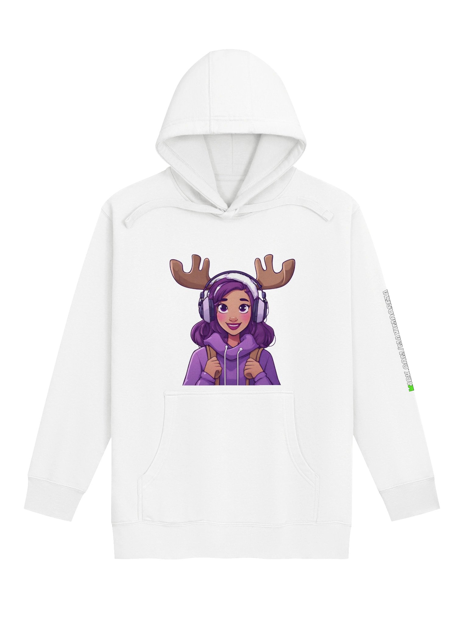 Moose White Hoodie product image (1)