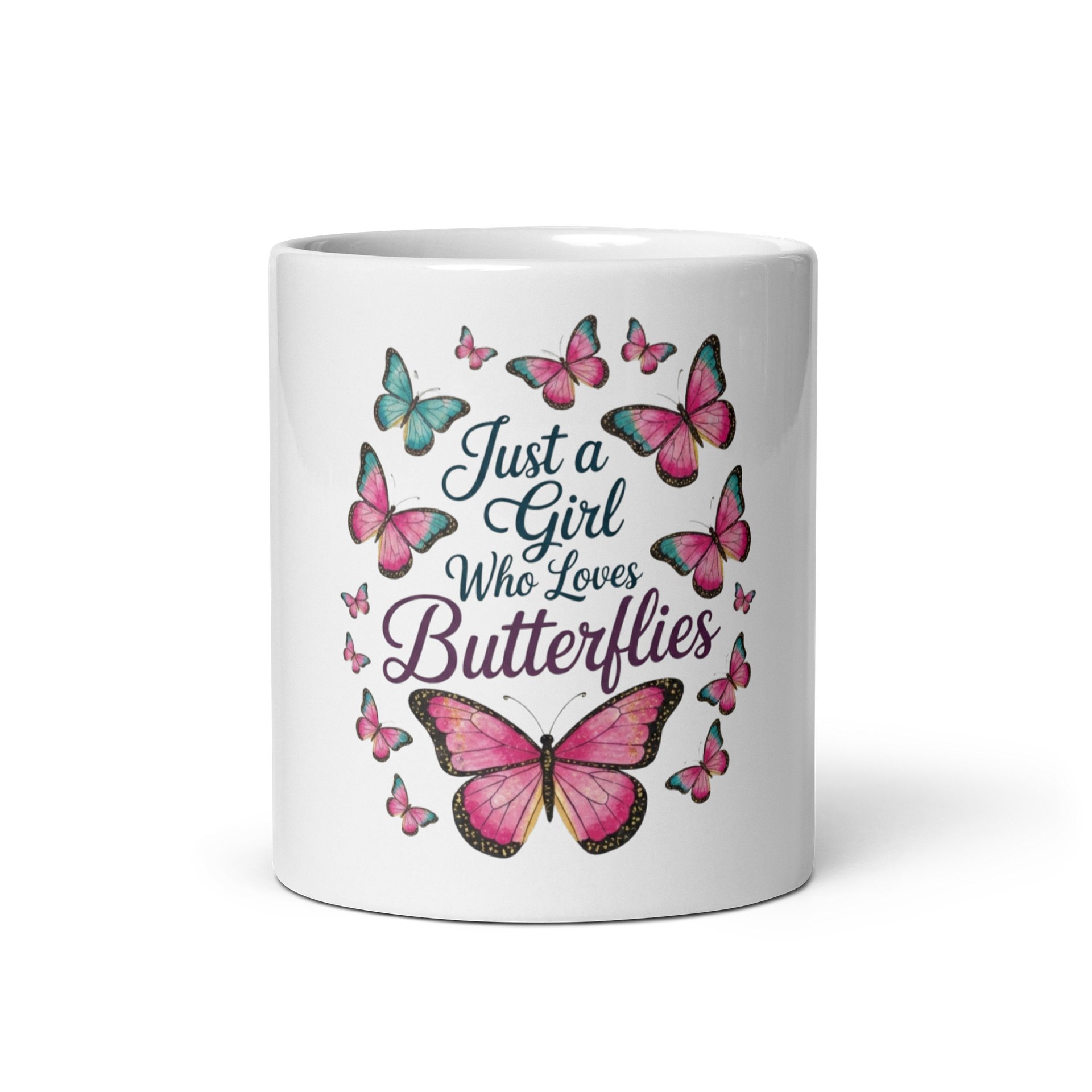 Butterfly Bliss White Glossy Mug product image (4)