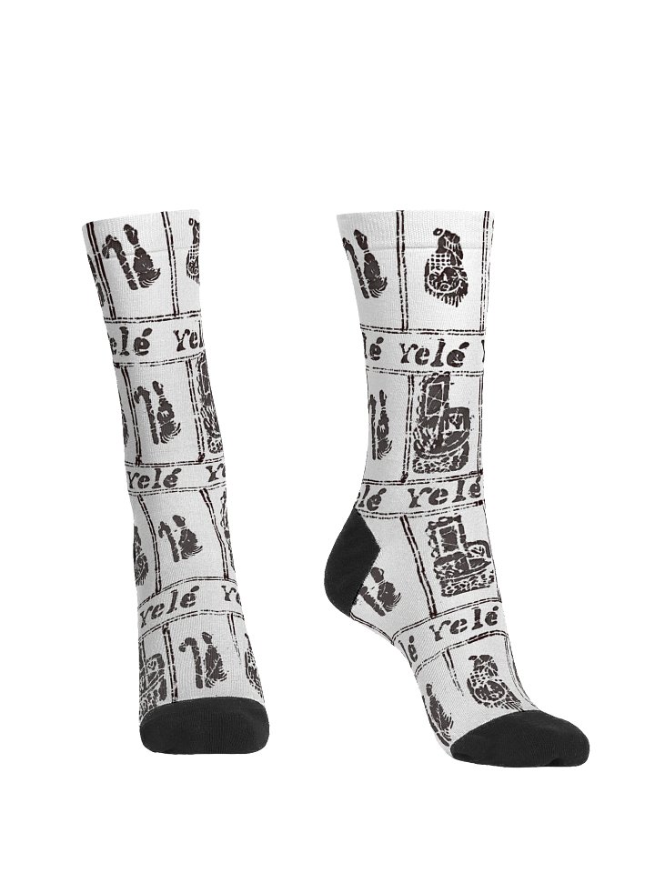 Yele Royalty Print Eco-Chic Art Crew Socks product image (2)