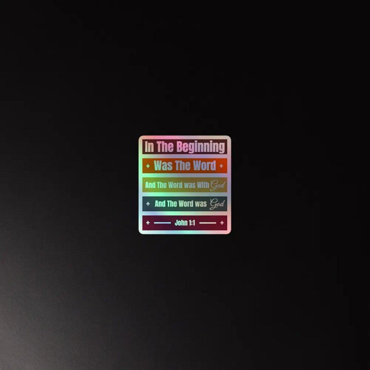 In The Beginning Holographic Sticker Sheet product image (4)