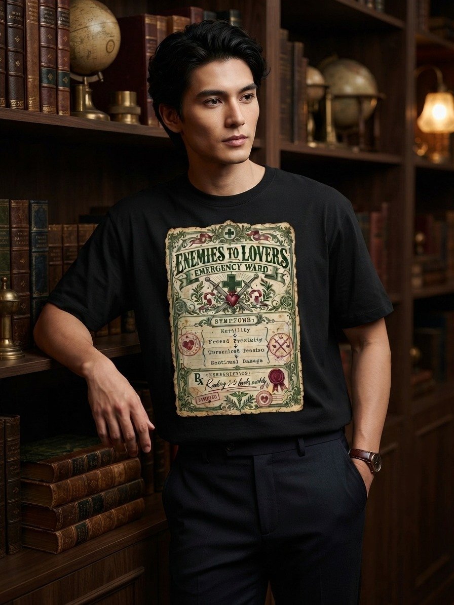 Enemies to Lovers Emergency Ward Vintage Prescription Shirt product image (6)