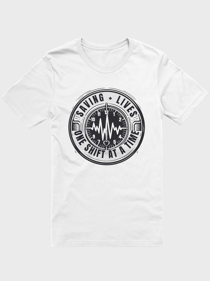 saving lives, Heartbeat Hero Emblem T-Shirt product image (3)