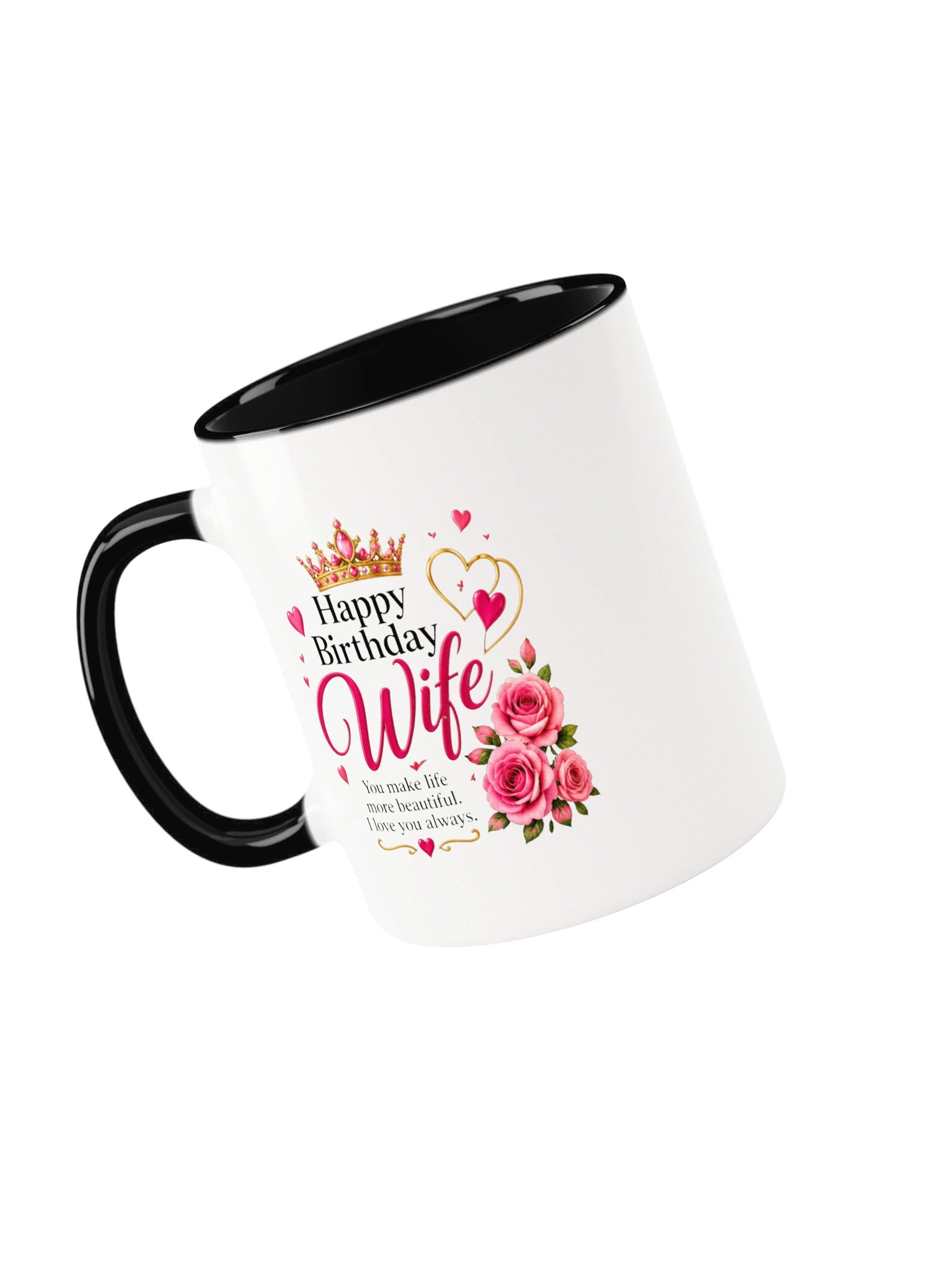 Happy Birthday Wife Mug - Pink Roses product image (22)
