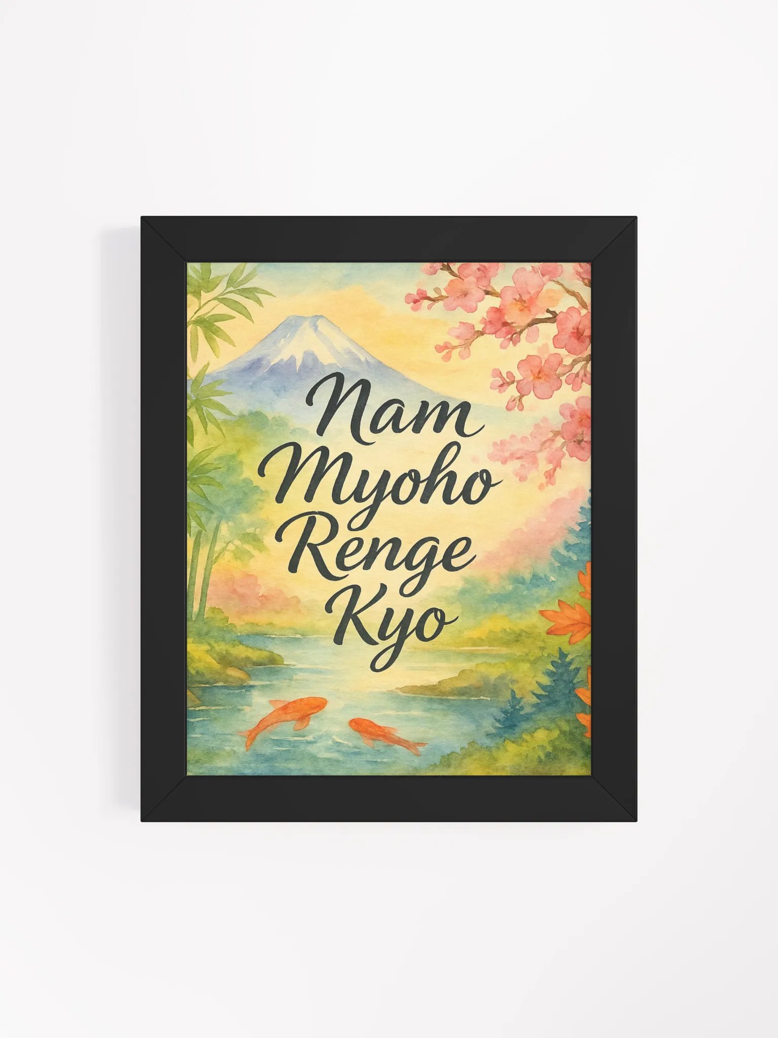 Framed Spiritual Poster with Japanese Nature Art product image (4)