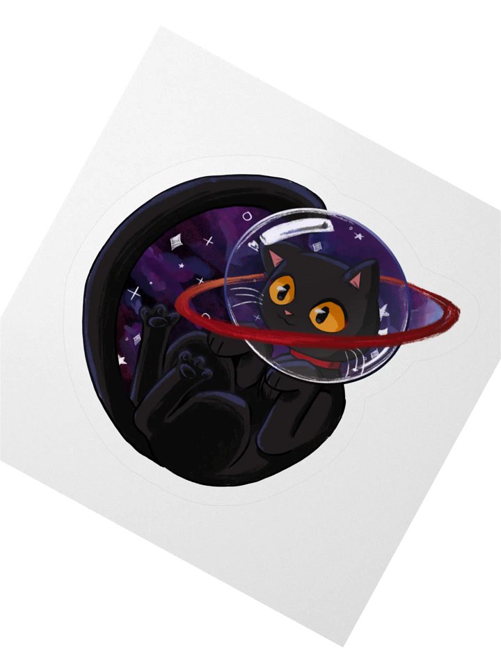 Sails Among the Stars: Lost in the Stars – Straw Cat Sticker product image (4)