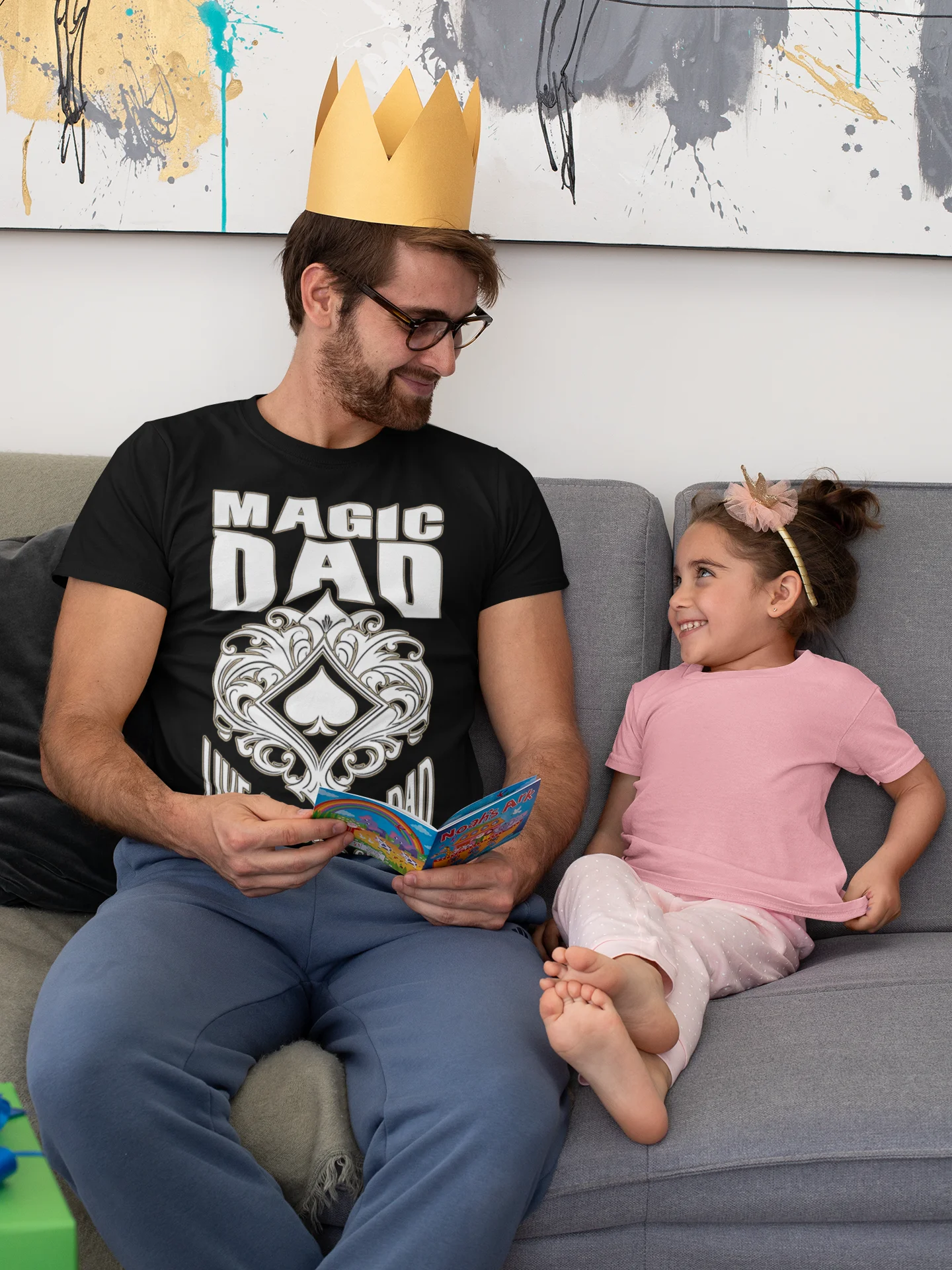 Magic Dad, Like a Normal Dad, But With Long Sleeves Tee product image (2)