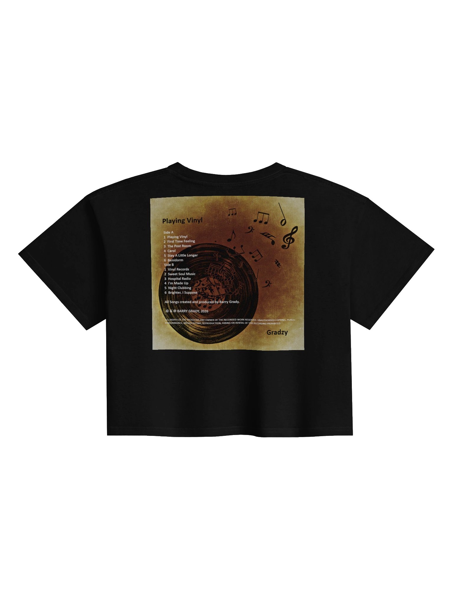 'Playing Vinyl' Crop Top product image (2)