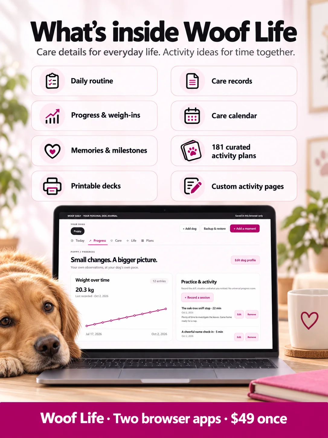 Woof Life: Dog-Care Journal + Activity Planner product image (8)