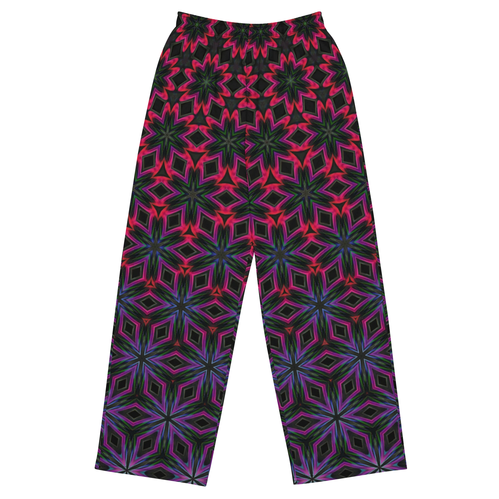 Cosmic Kaleidoscope Unisex Wide-Leg Lounge Pants product image (2)