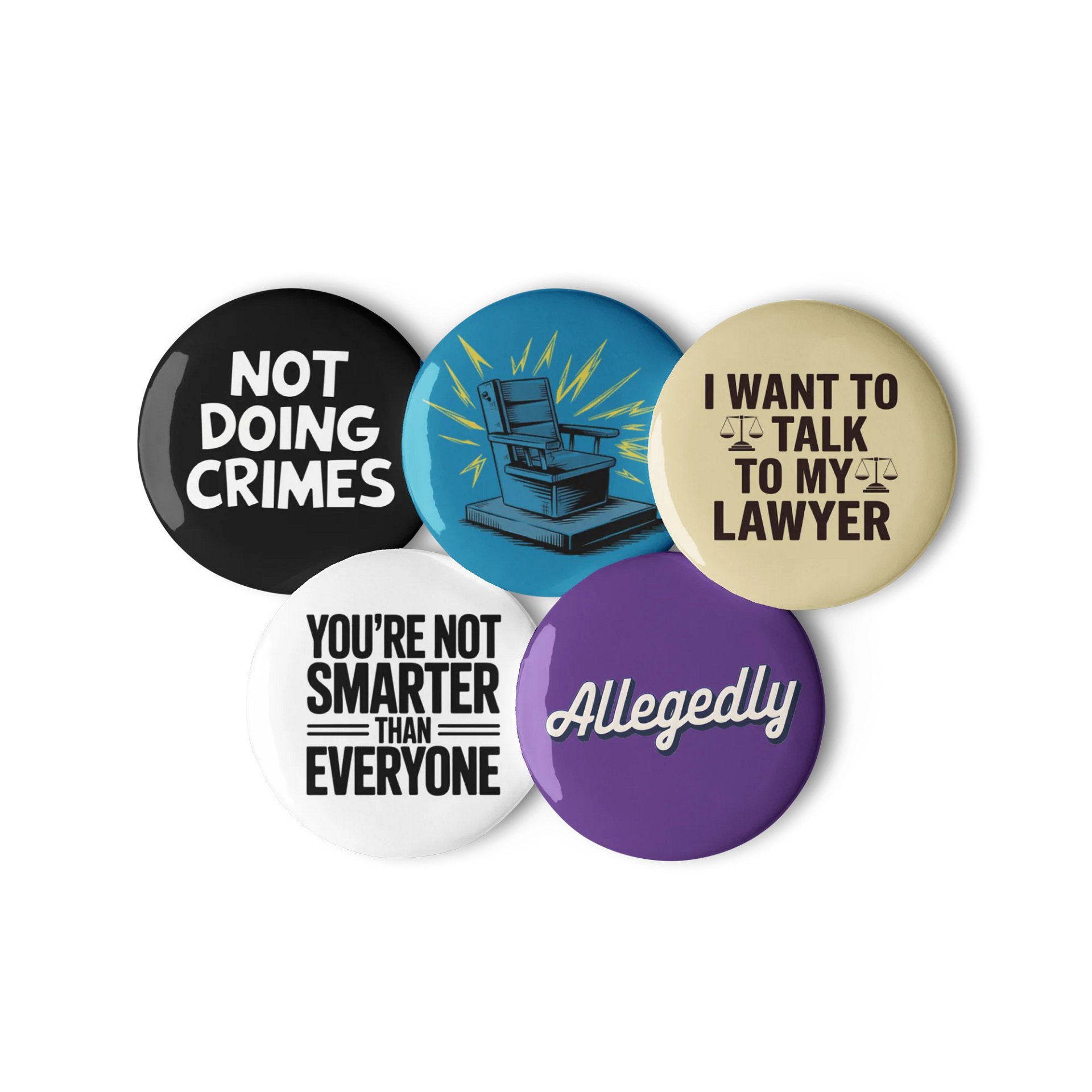 Plead the Fifth Pin Set - US product image (2)
