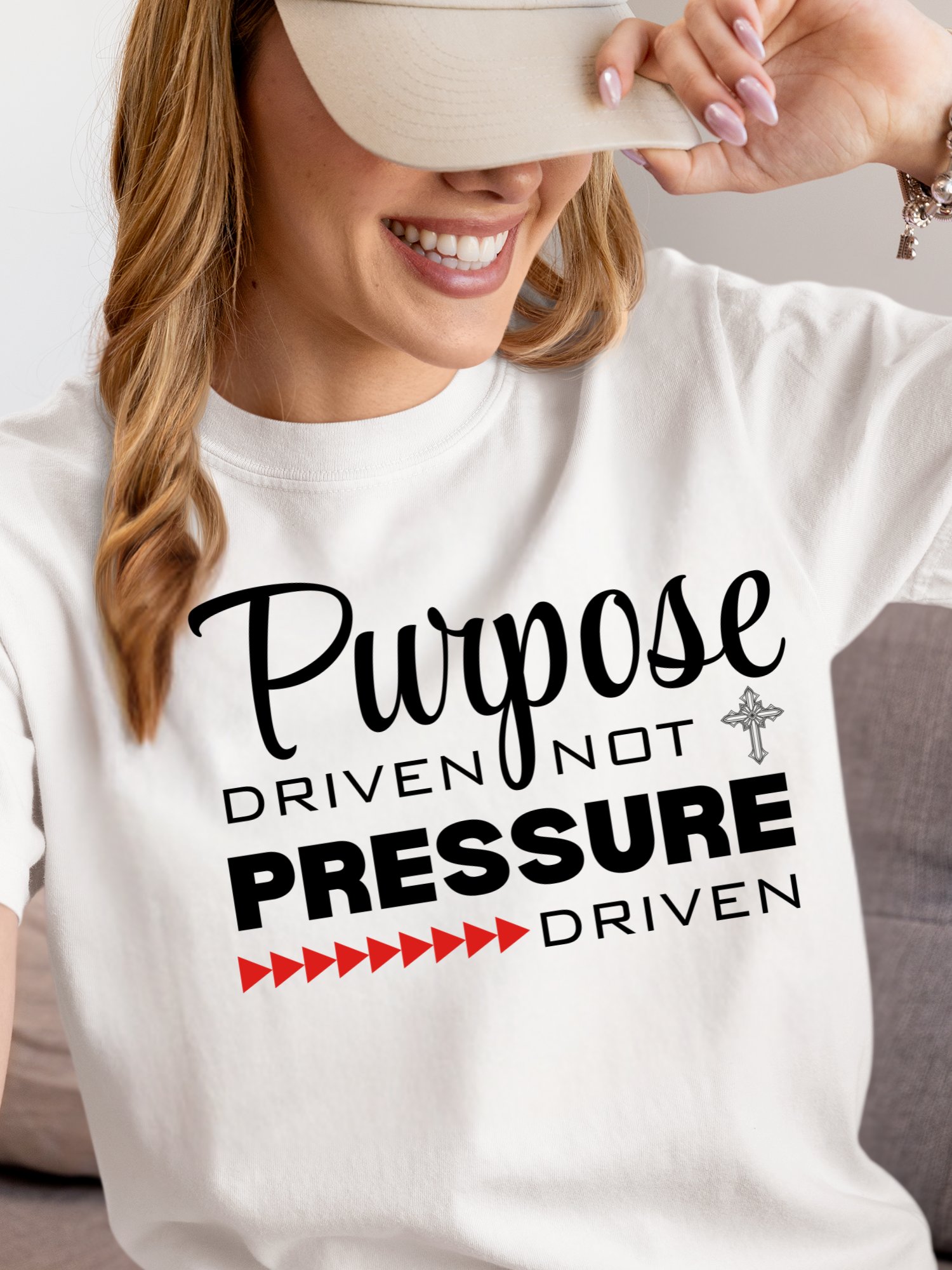 Purpose Driven Not Pressure Driven | Christian Tee | Faith Inspirational Gift product image (1)