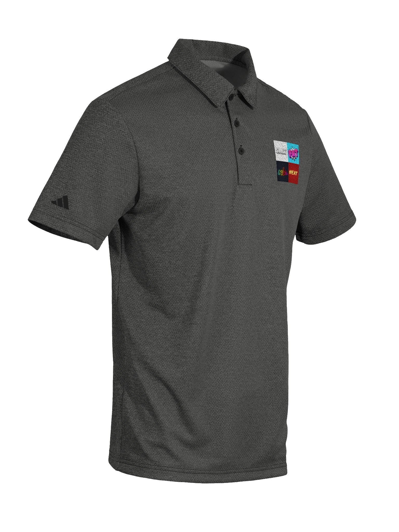 Salt Fat Acid Heat - Adidas Space-Dyed Polo Shirt product image (6)