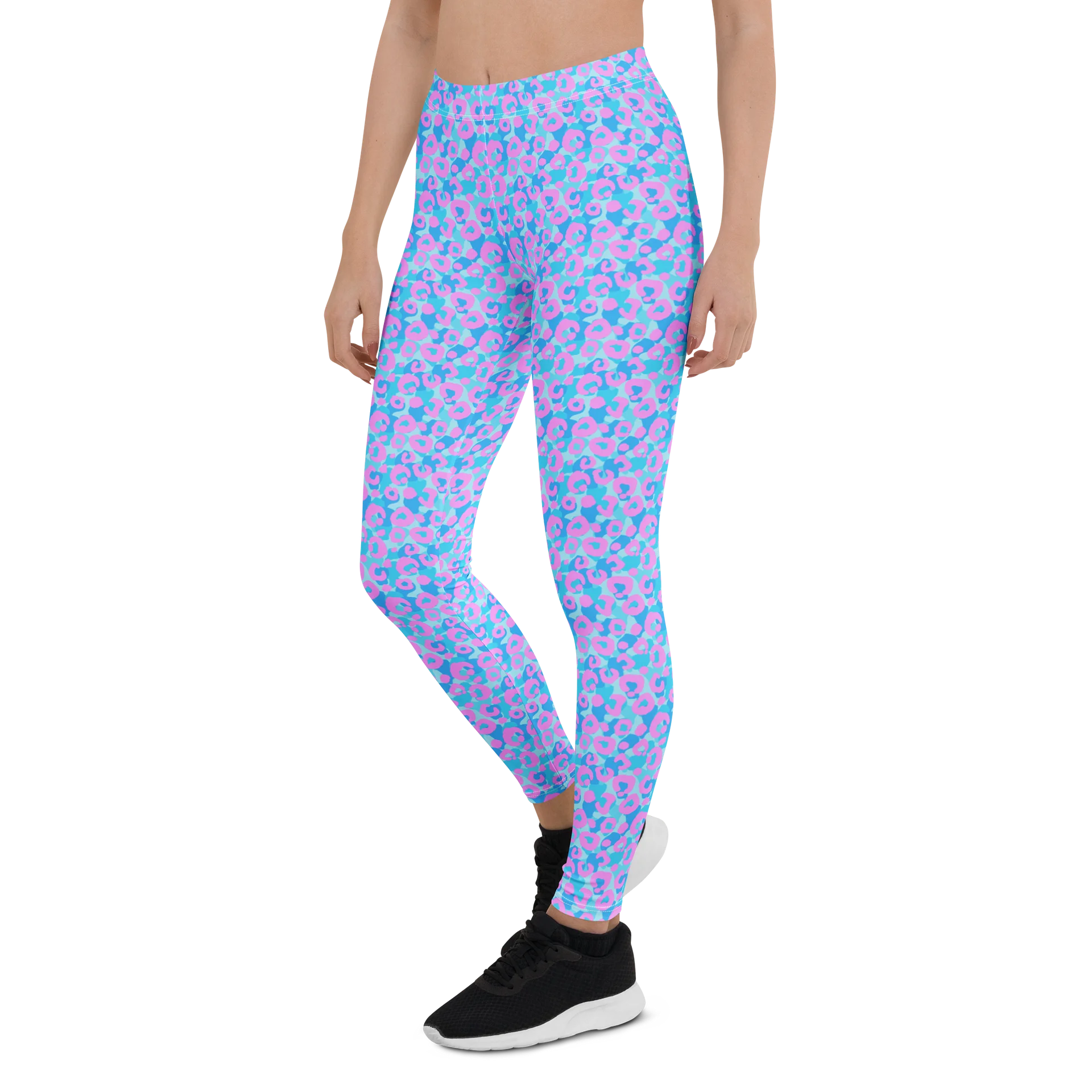 Colorful Pastel Rainbow Leopard Print Leggings product image (3)