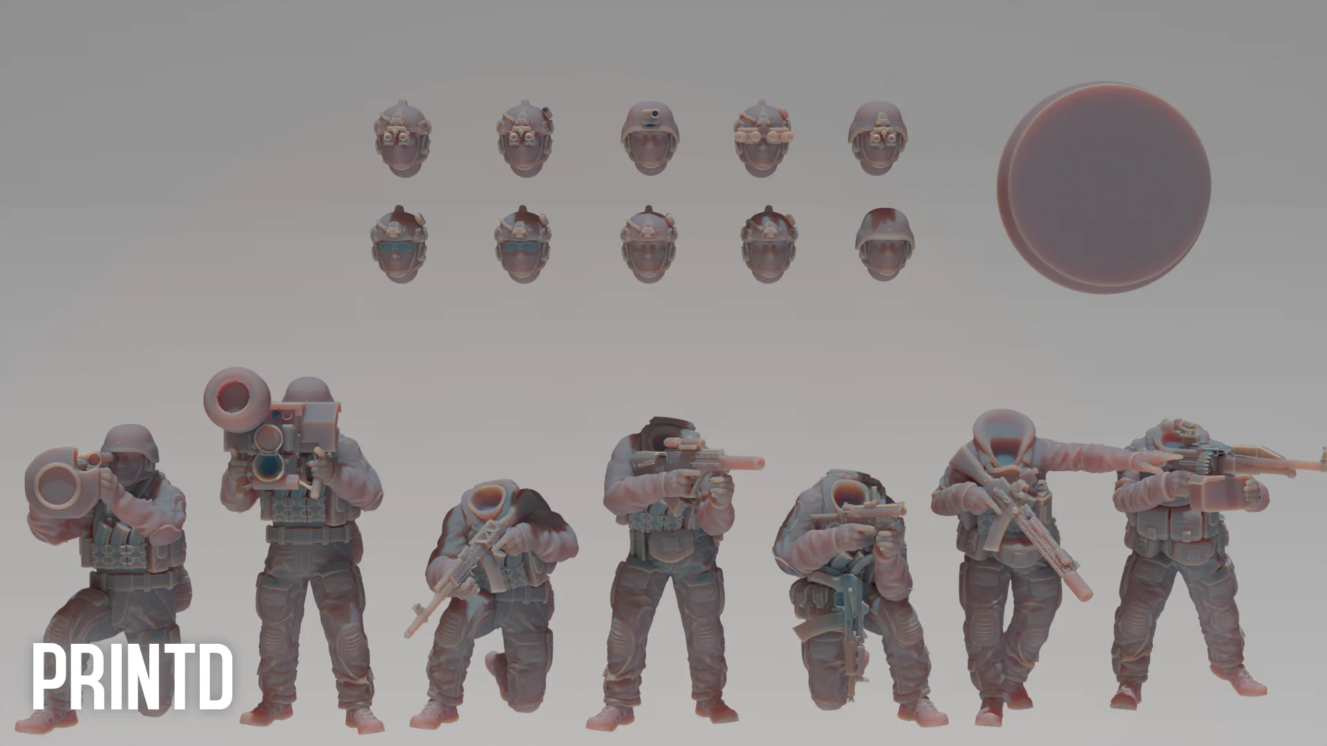 Ukrainian Special Forces - Modern Warfare Wargame Hobby Resin Scale Models product image (2)