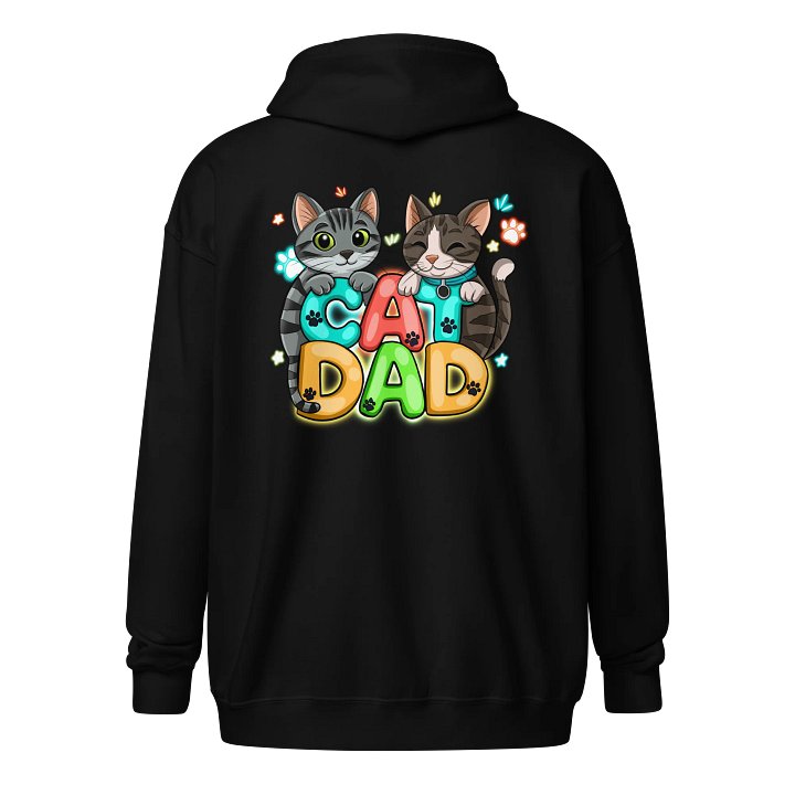 Cat Dad Zip-Up Hoodie product image (1)