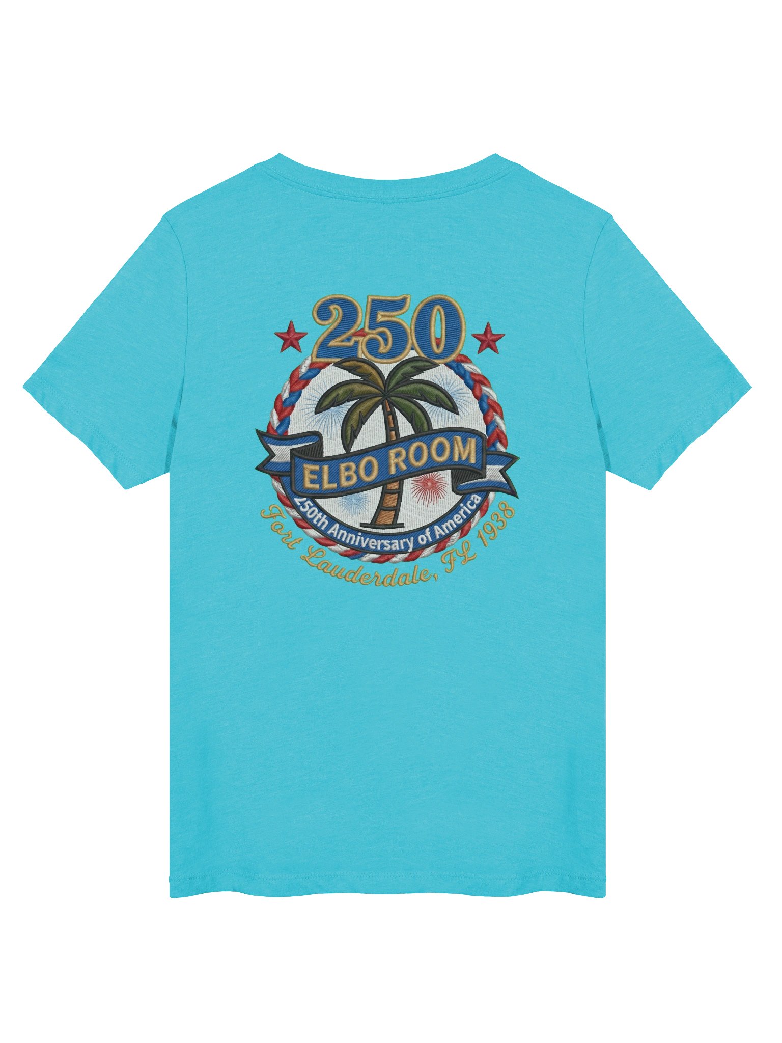America 250 Ladies V-Neck Tee | Elbo Room 1776-2026 Edition product image (9)