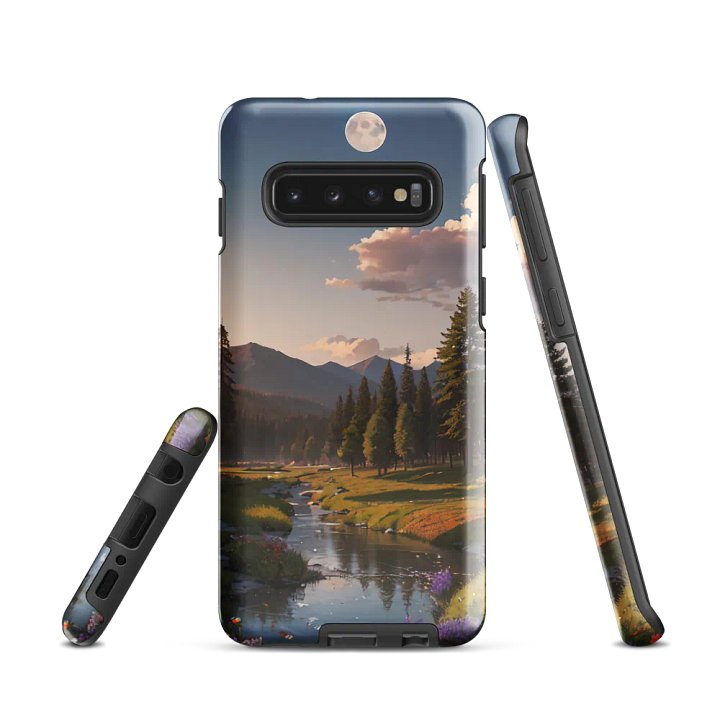 River Valley Samsung Tough Case - Tranquil Mountain Landscape Design product image (1)