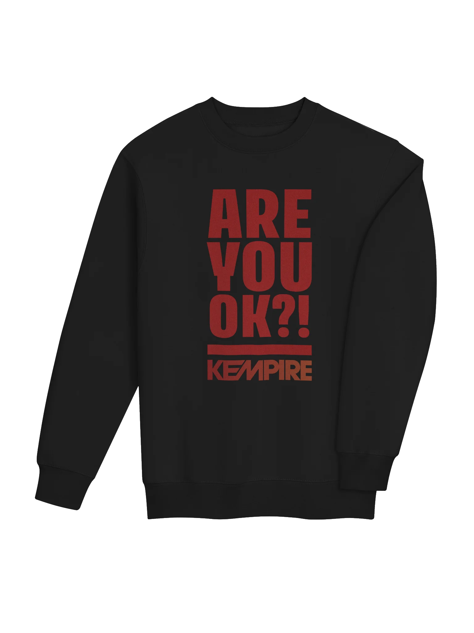 Are You Ok? Crewneck Sweatshirt (Red) product image (22)