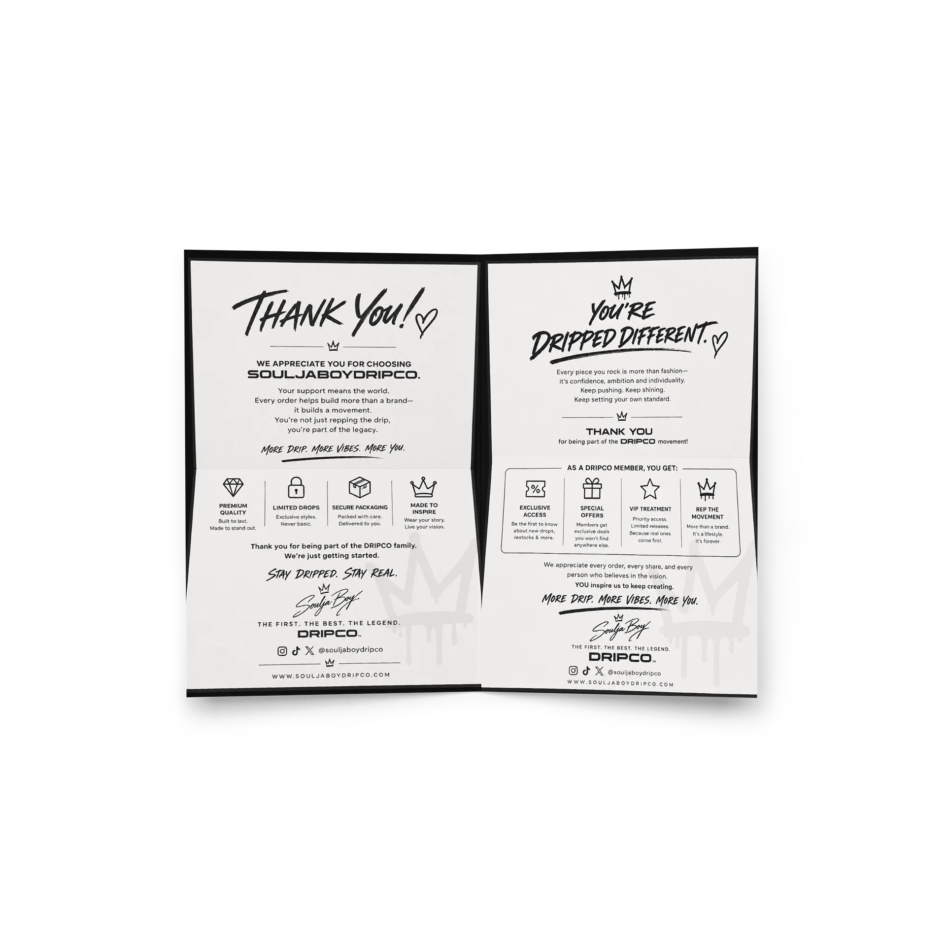 SouljaBoyDripCo Thank You Greeting Card product image (7)