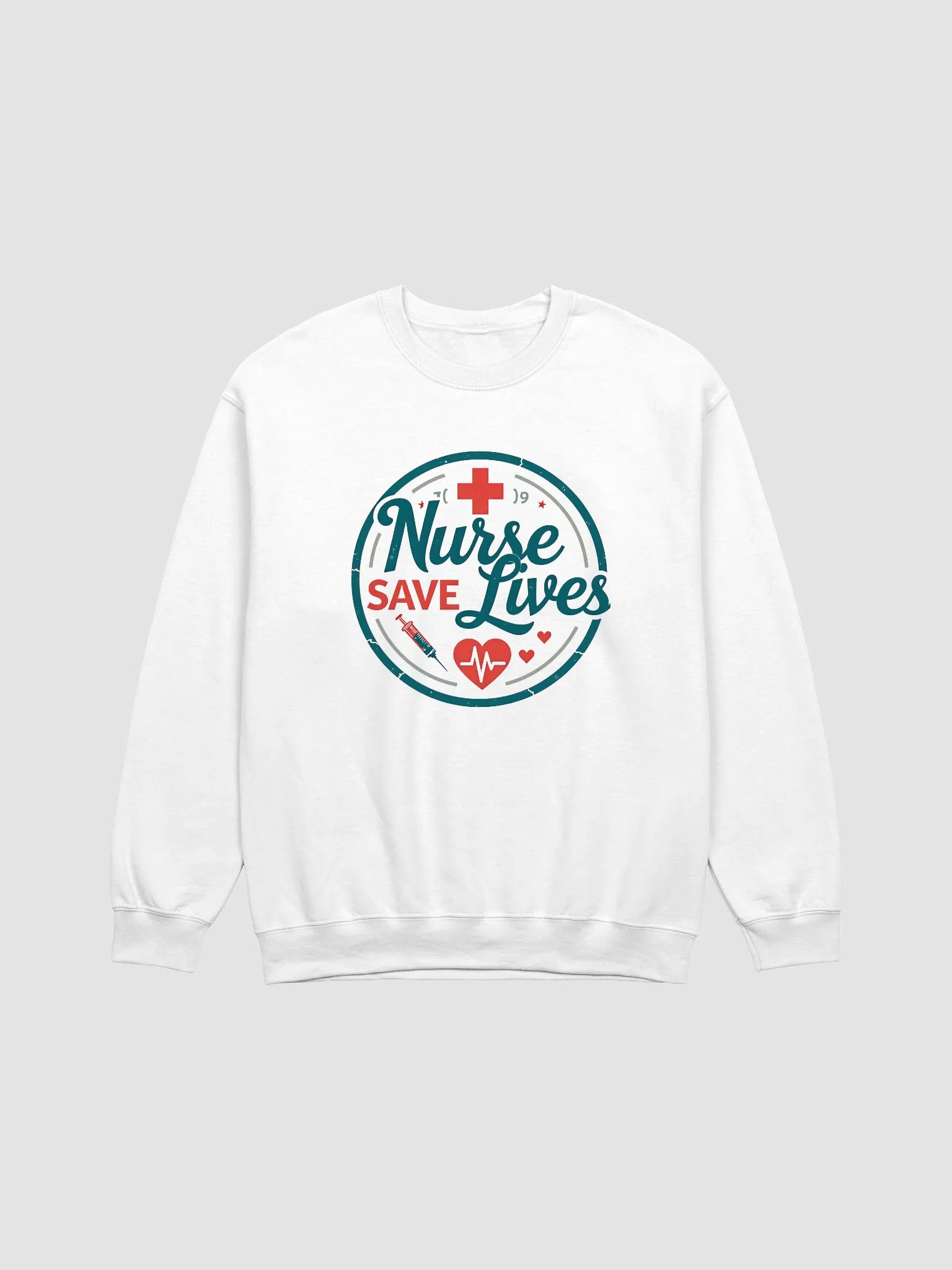 Nurse Save Lives Badge Crewneck product image (2)