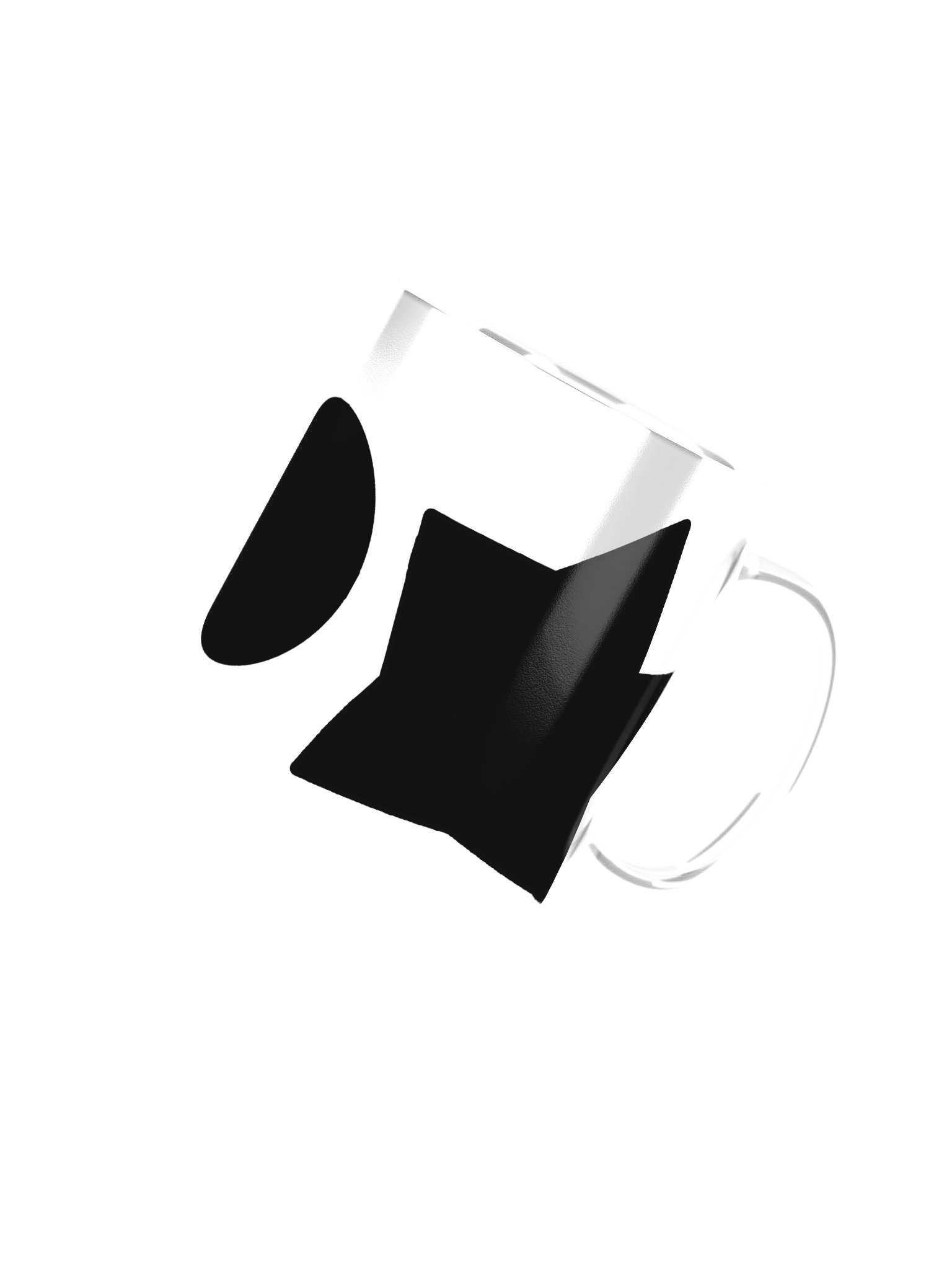 You Tried Glossy Black Handled Mug product image (8)