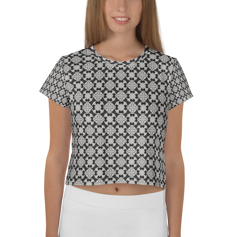 Monochrome Mosaic Crop Tee product image (1)