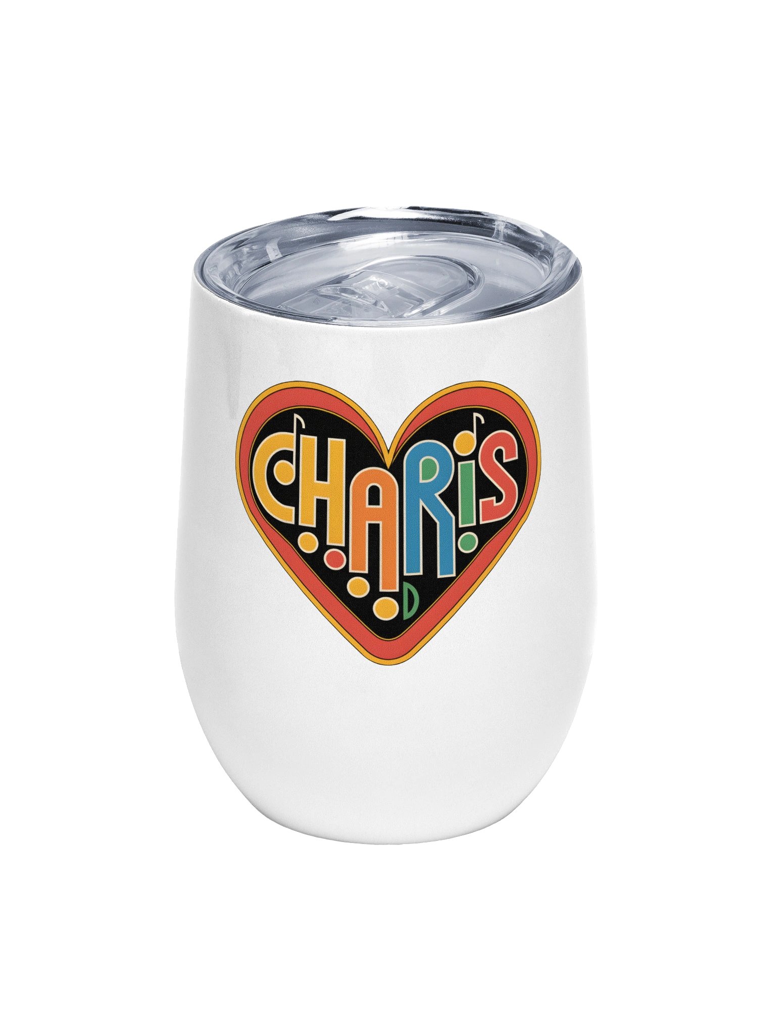 CHARIS Heart Logo Wine Tumbler product image (1)