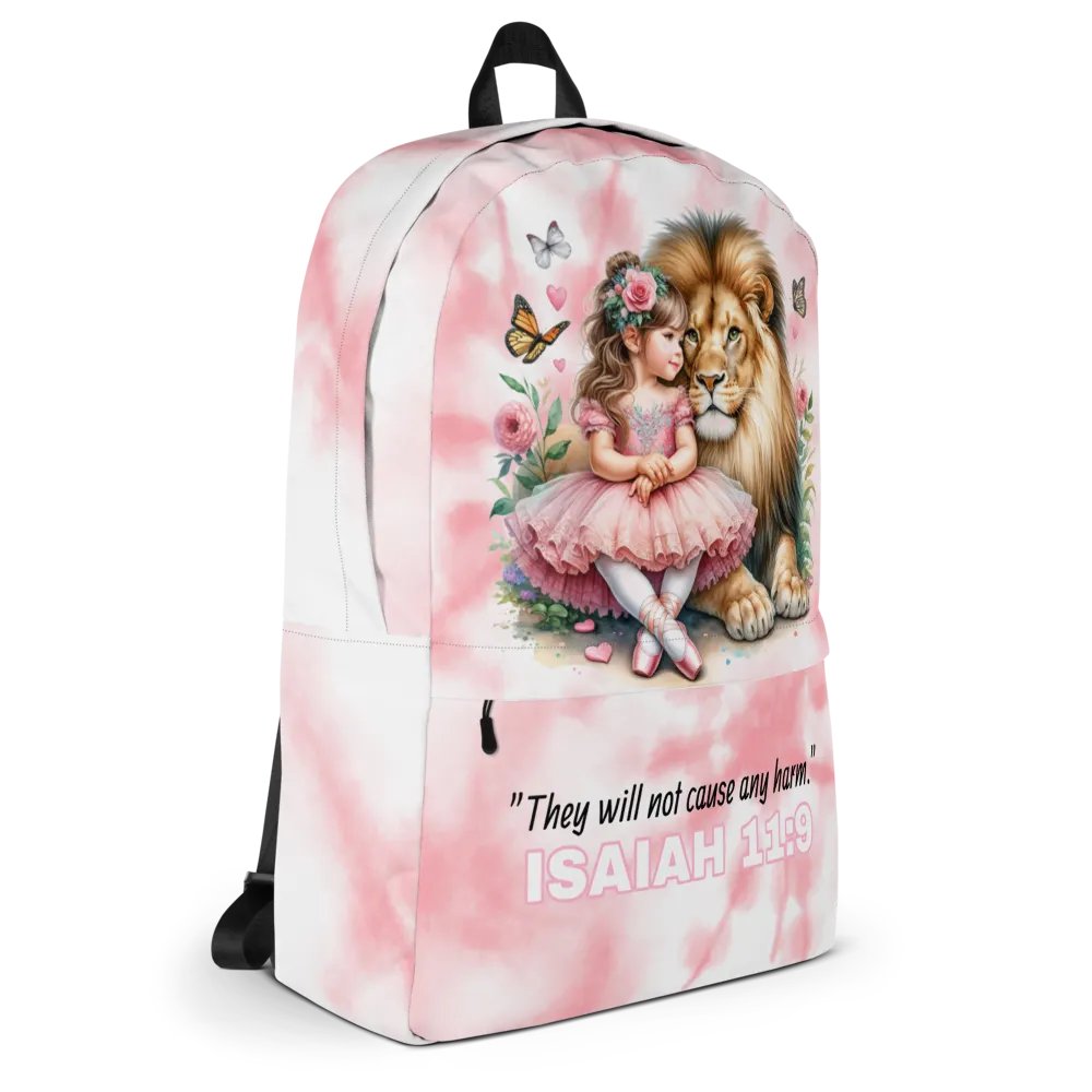 “They Will Not Cause Any Harm” Pink Tie Dye Backpack product image (6)