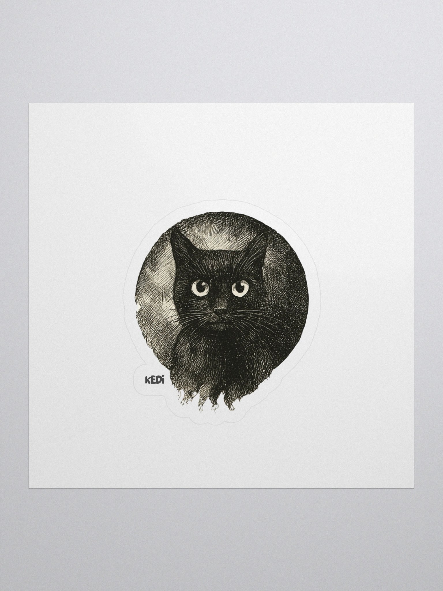 Mystic Feline Kiss Cut Stickers product image (1)