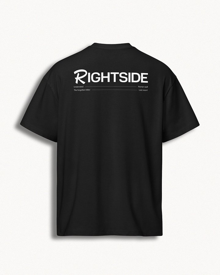 Rightside Oversize Tee — Black product image (2)