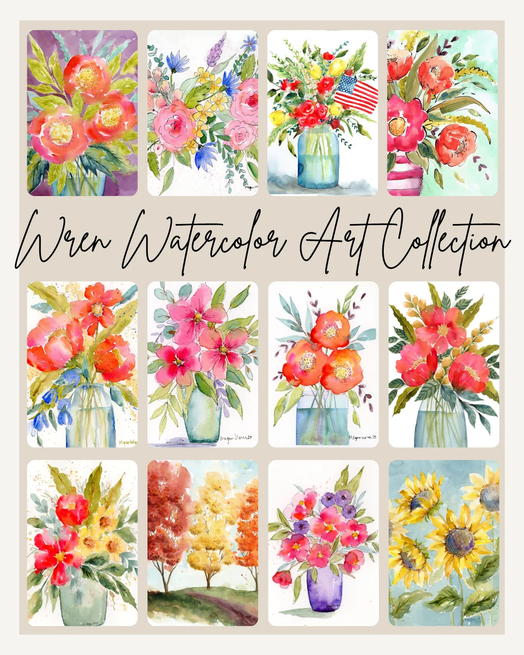 Surprise 5×7 Watercolor Print – Happy Mail product image (7)