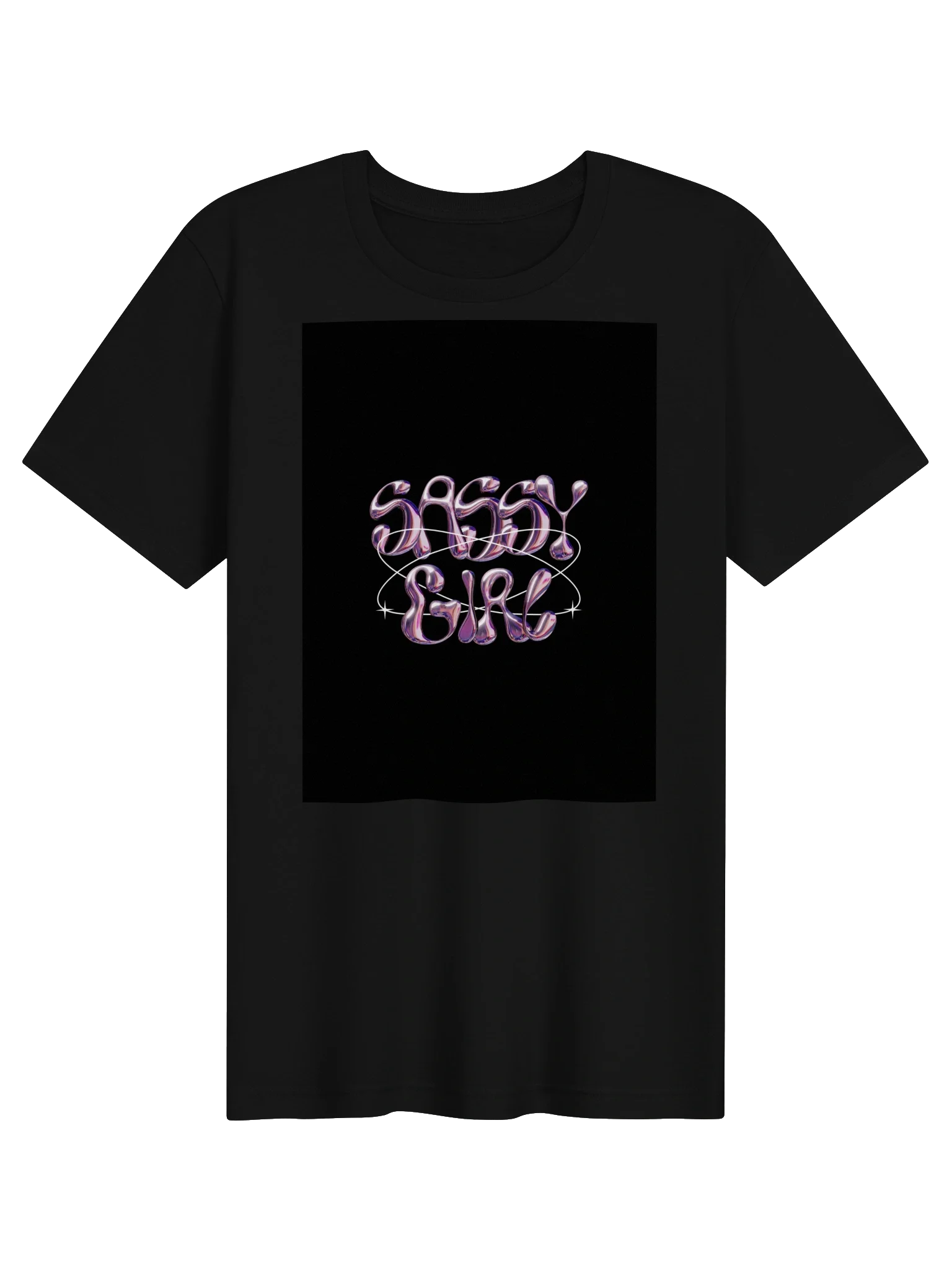 Cosmic Sass Bubble Letter Graphic Tee from Kweeble Glory Store