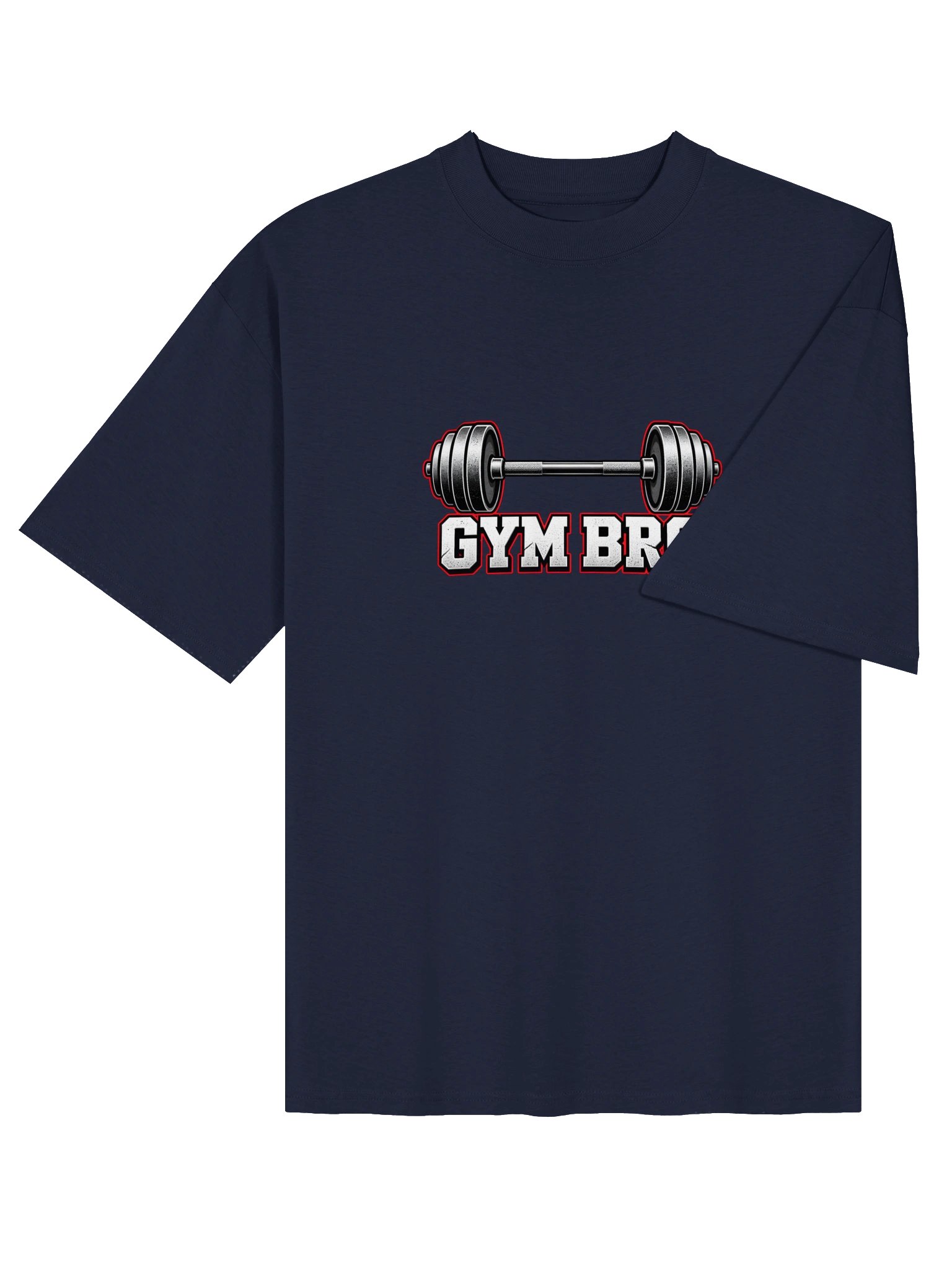 GYM BRO Barbell Oversized Tee product image (28)