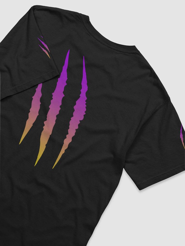 "Scratch Claws Gradient" (Purple/Yellow) Comfort Colors Garment-Dyed Heavyweight T-Shirt product image (2)