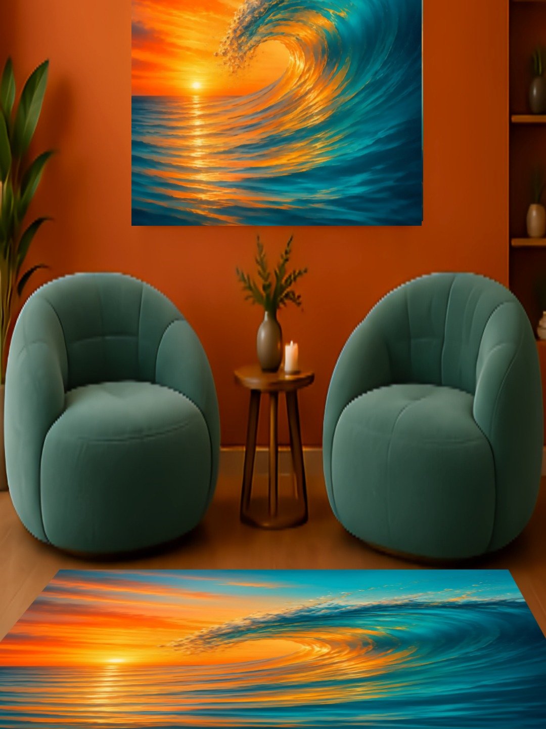 Turquoise Crest - The Rug product image (8)