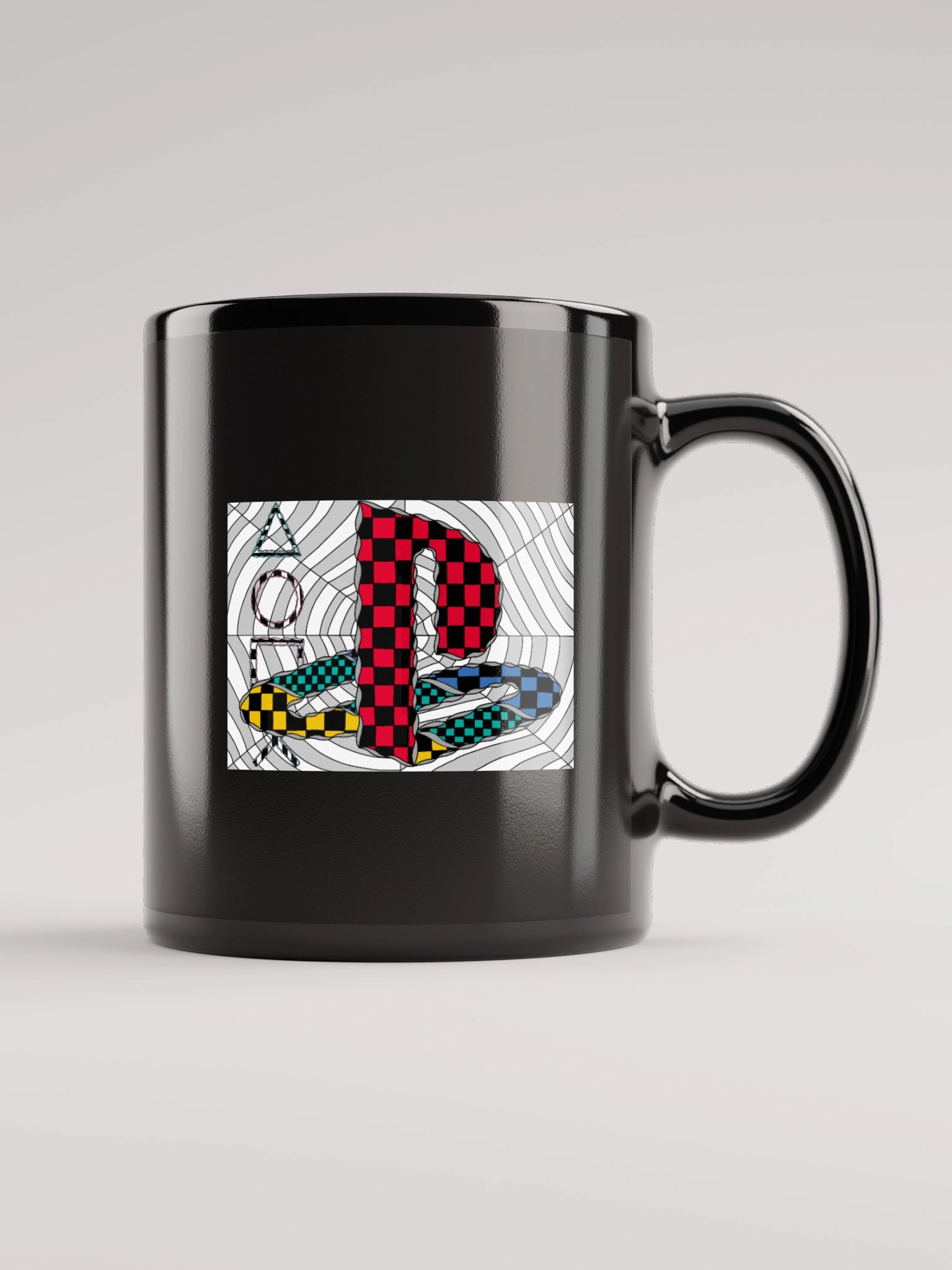 Black Glossy Mug (PlayStation v2) product image (3)