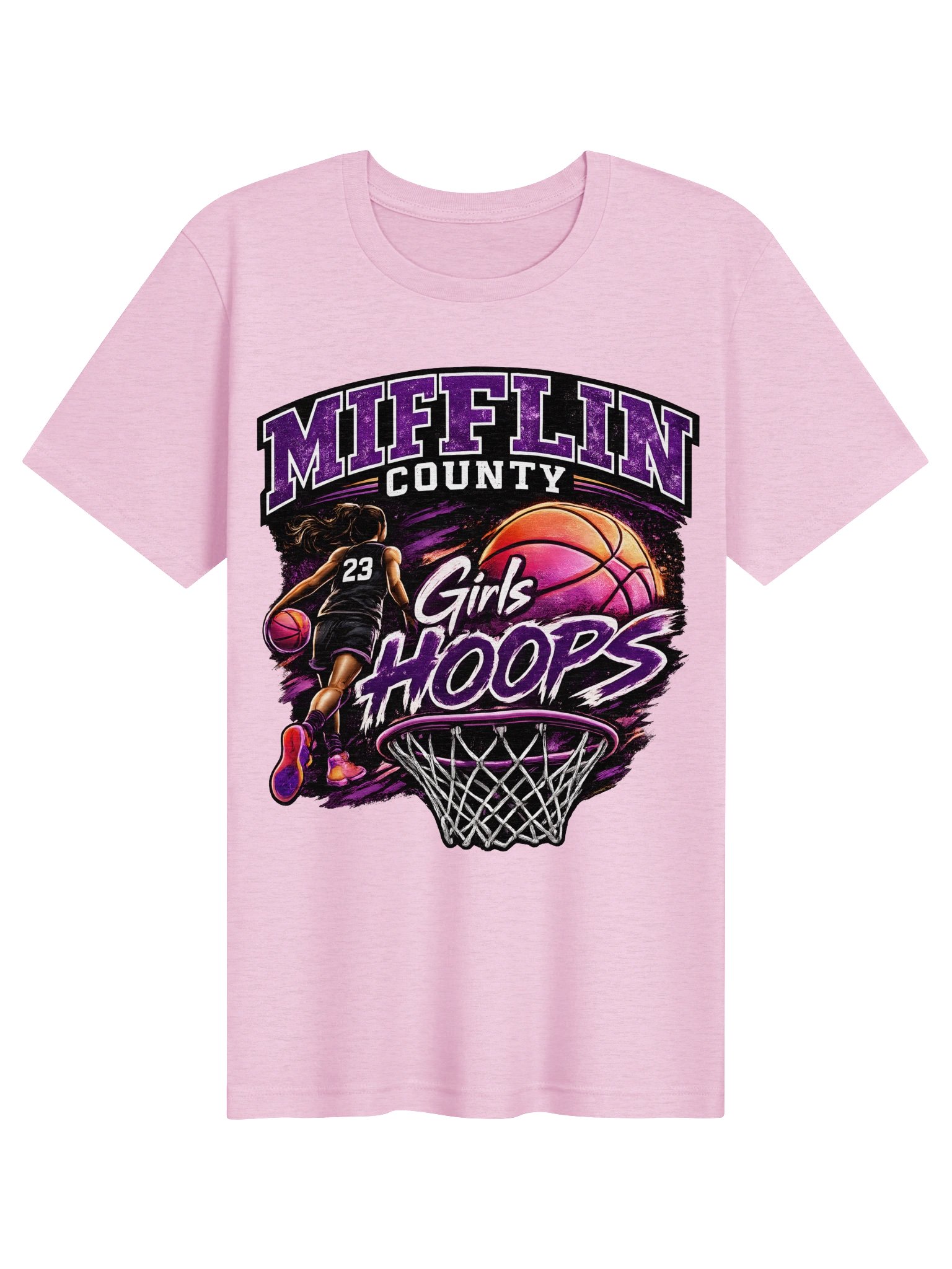Miflin County Girls Hoops Basketball Tee product image (2)