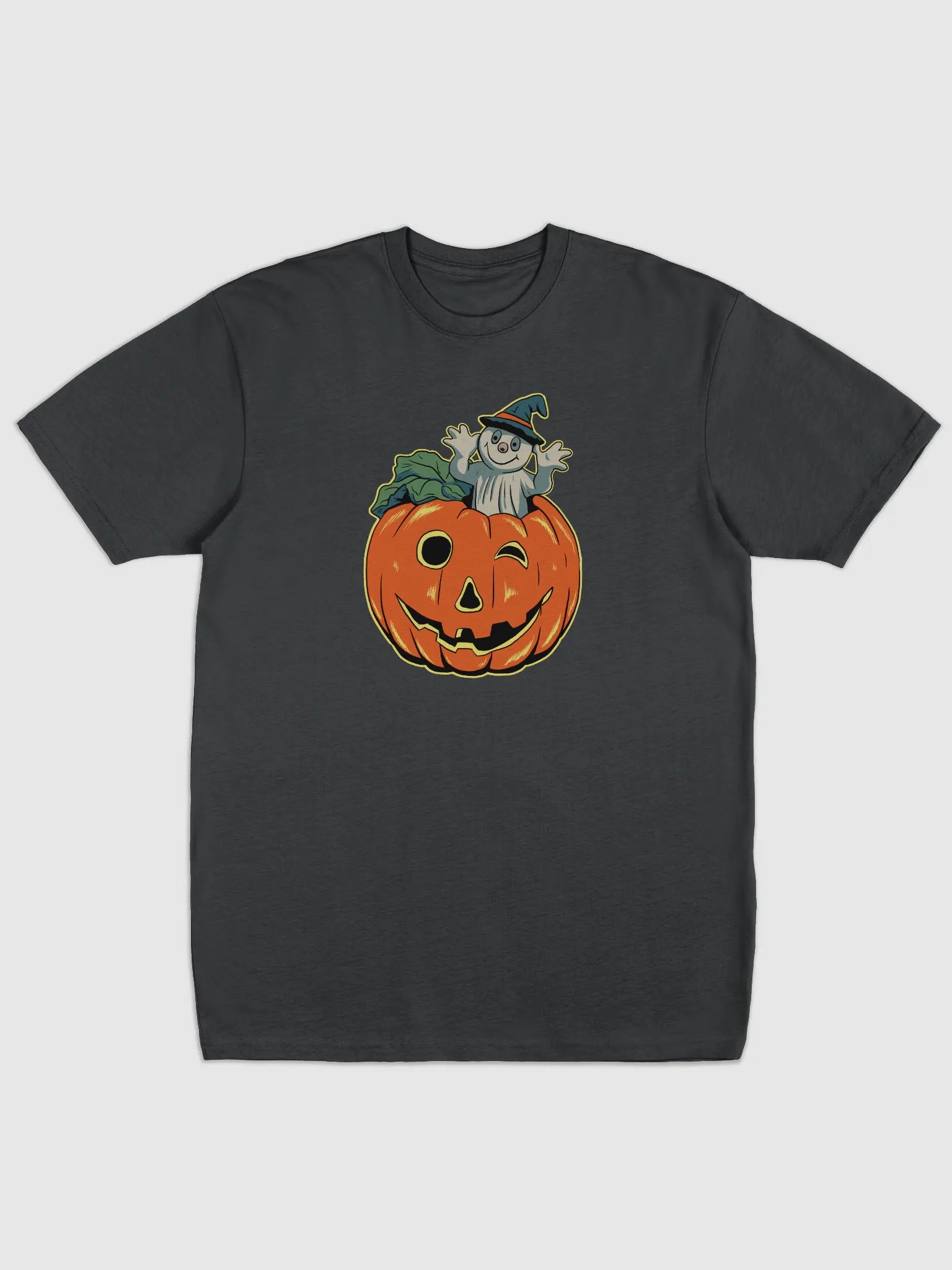Retro Style Ghost in Jack-O-Lantern product image (1)