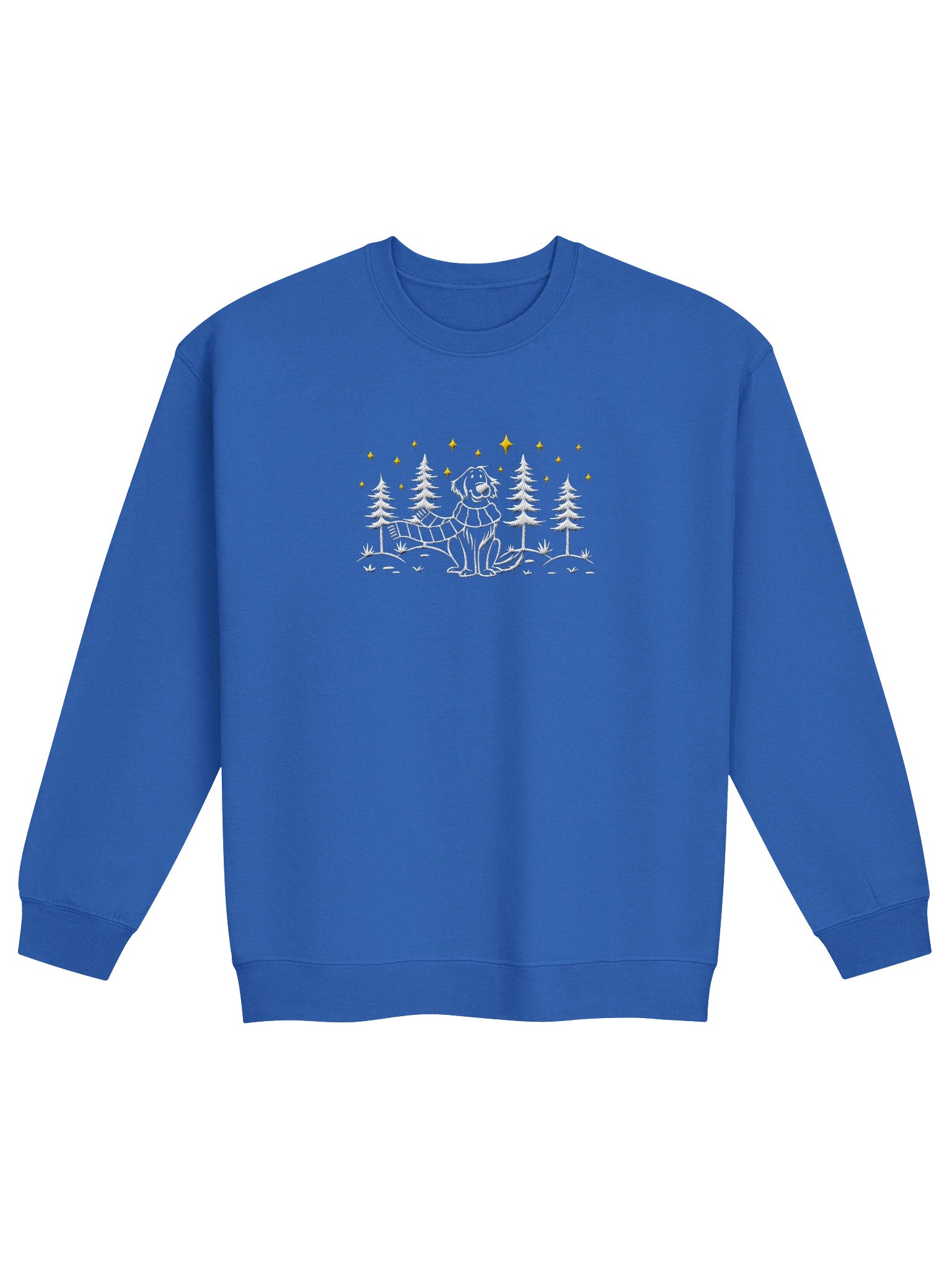 Golden Retriever Winter/Christmas Line Art Design Embroidered Sweatshirt product image (17)