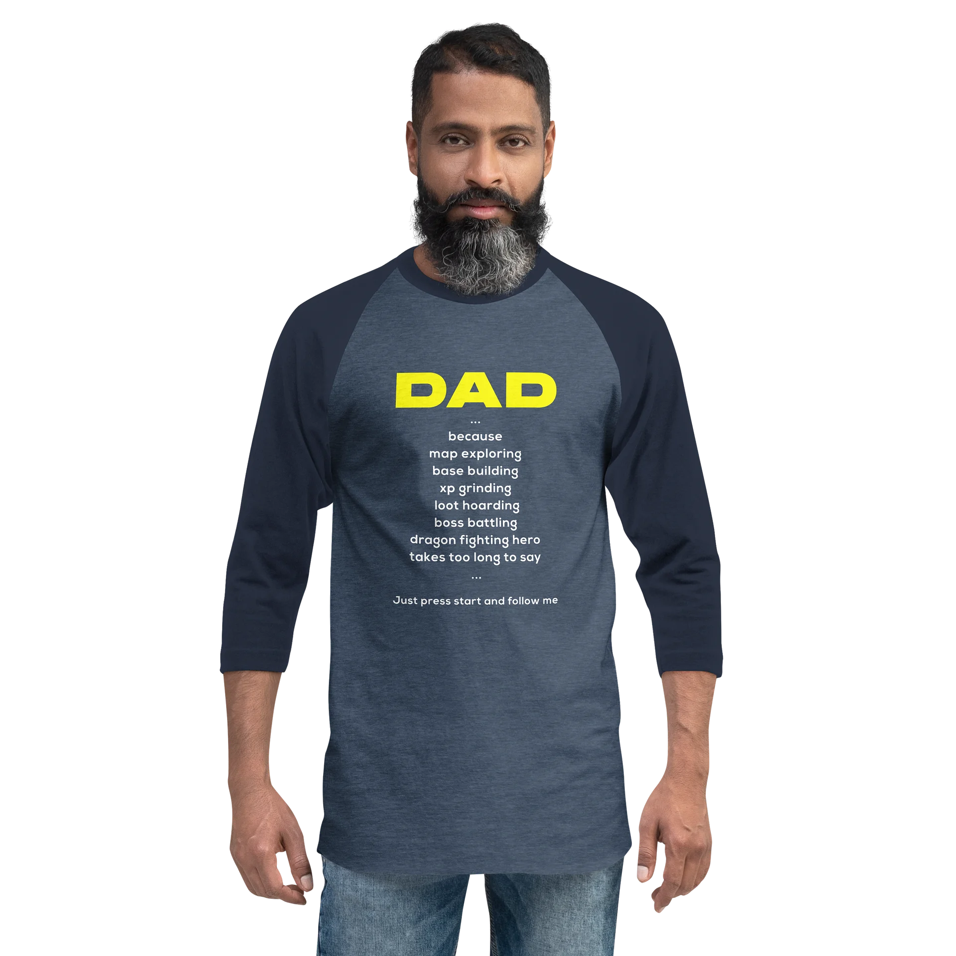 DAD Bold Raglan Tee — The Dad Plays product image (3)