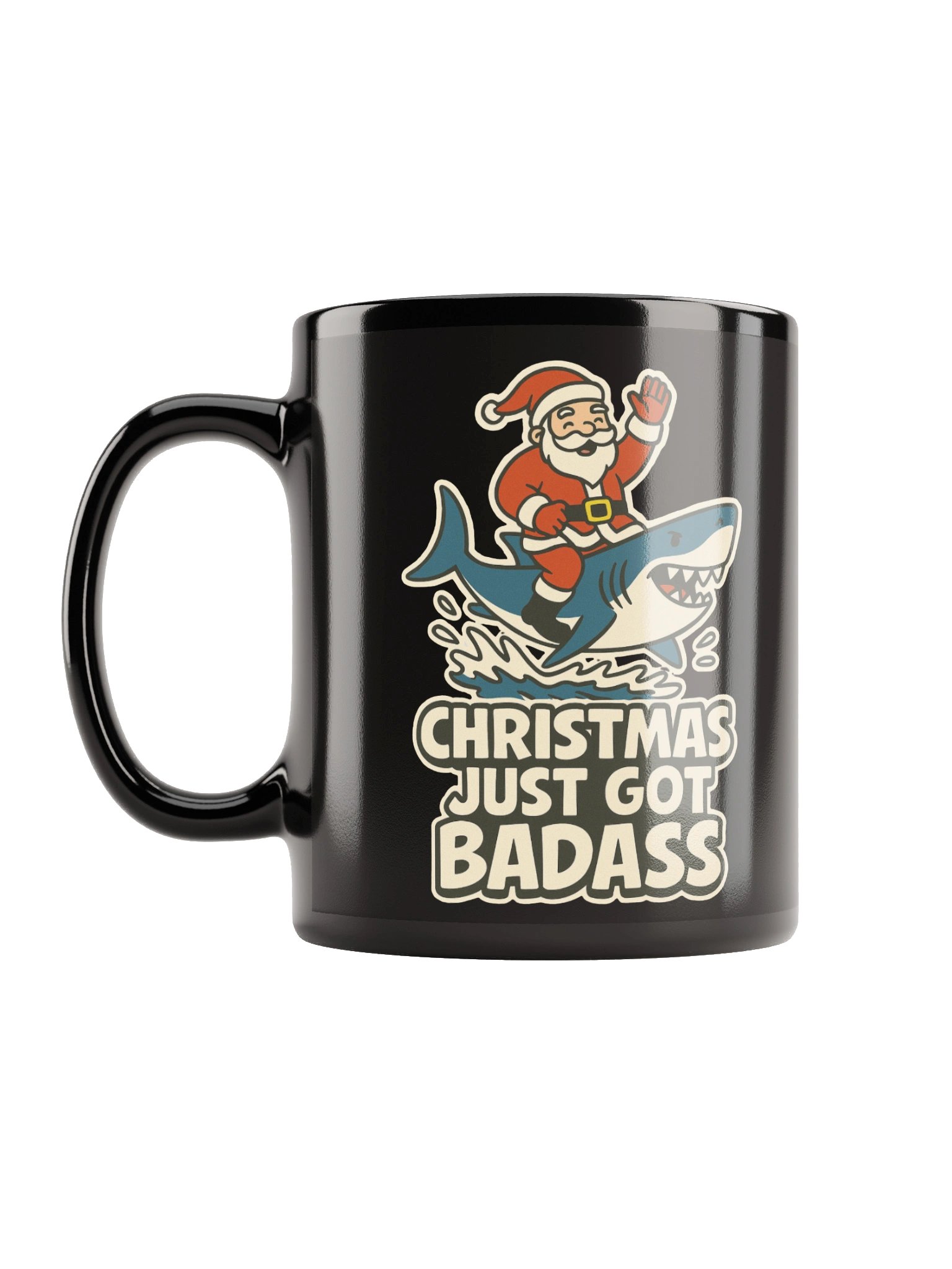 BADASS CHRISTMAS BLACK MUG product image (12)