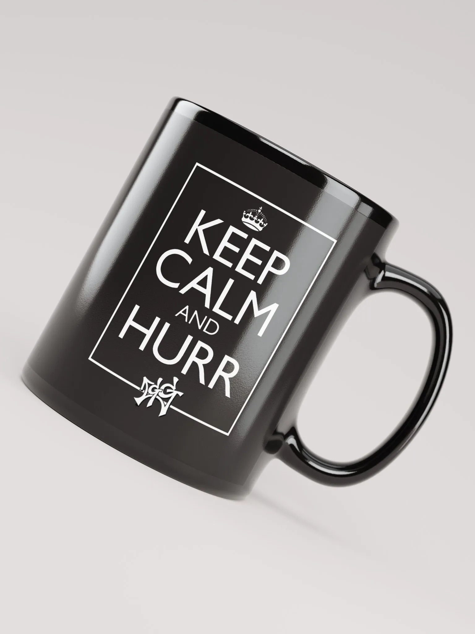Keep calm and HURR Black Glossy Mug product image (11)